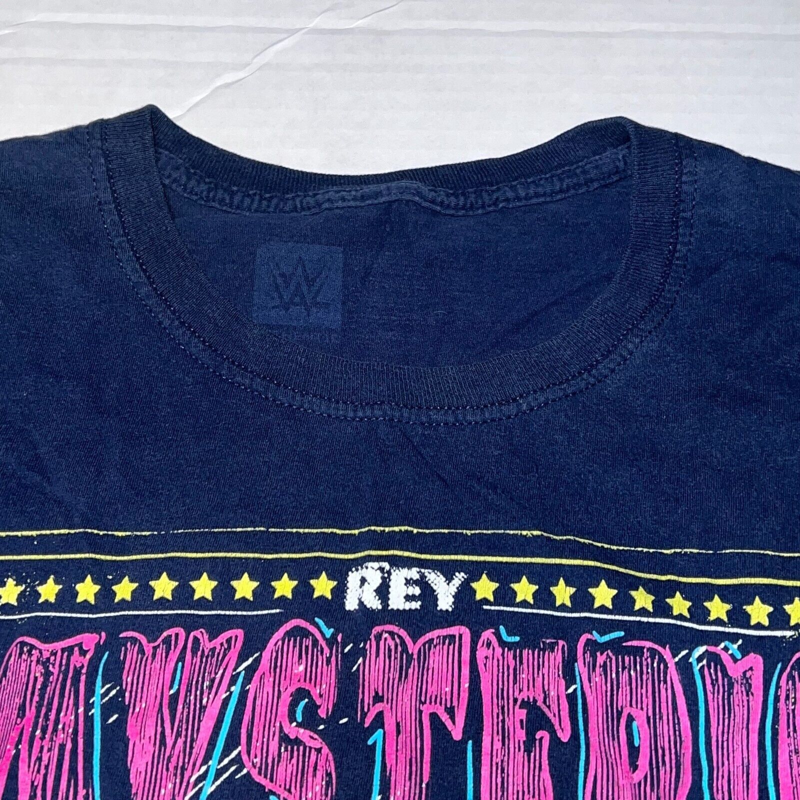 WWE Rey Mysterio WWE Men's Large Lucha Libre T-Shirt Blue Size US L / EU 52-54 / 3 - 3 Thumbnail