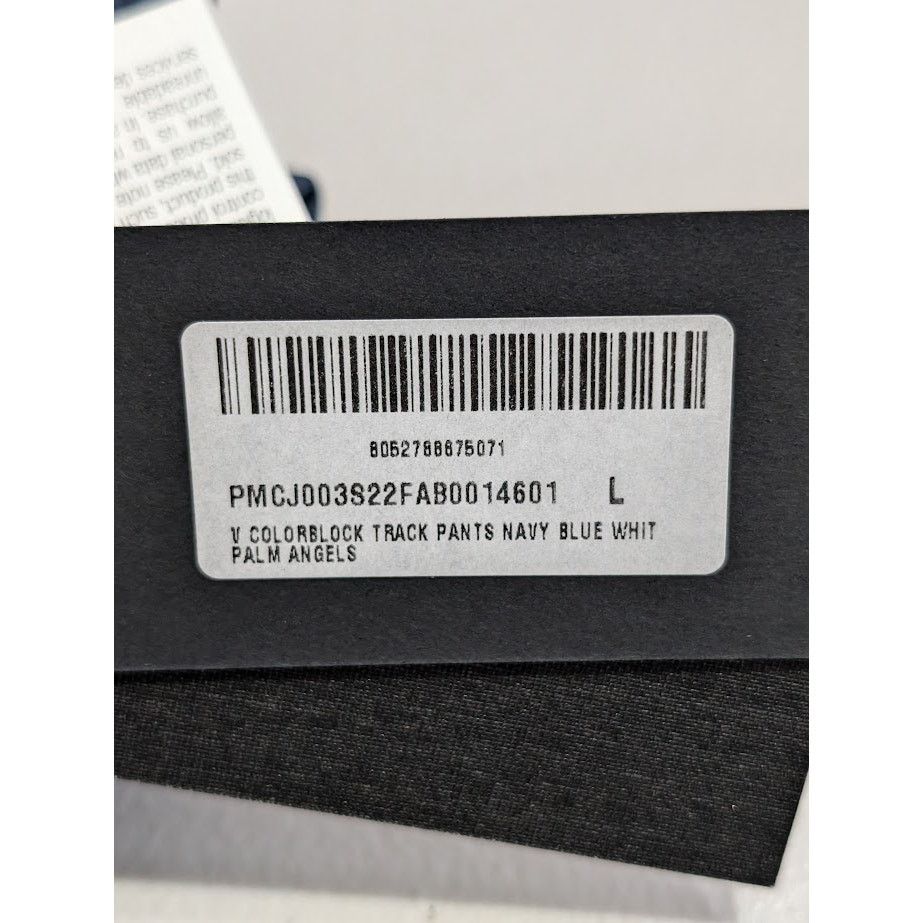 Palm Angels o1rshd1 V Colarblock Track Pant in Navy Blue White Size US 34 / EU 50 - 20 Thumbnail