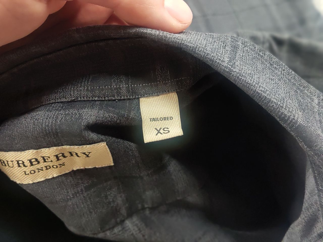 Burberry Burberry London Gray Nova Check Long Sleeve Button Shirt Size US S / EU 44-46 / 1 - 15 Thumbnail