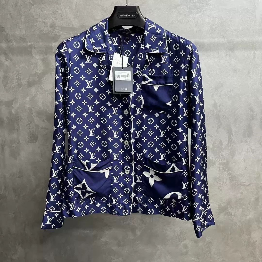 Louis Vuitton Louis Vuitton Blue Shirt xs Men Size US XS / EU 42 / 0 - 1 Thumbnail