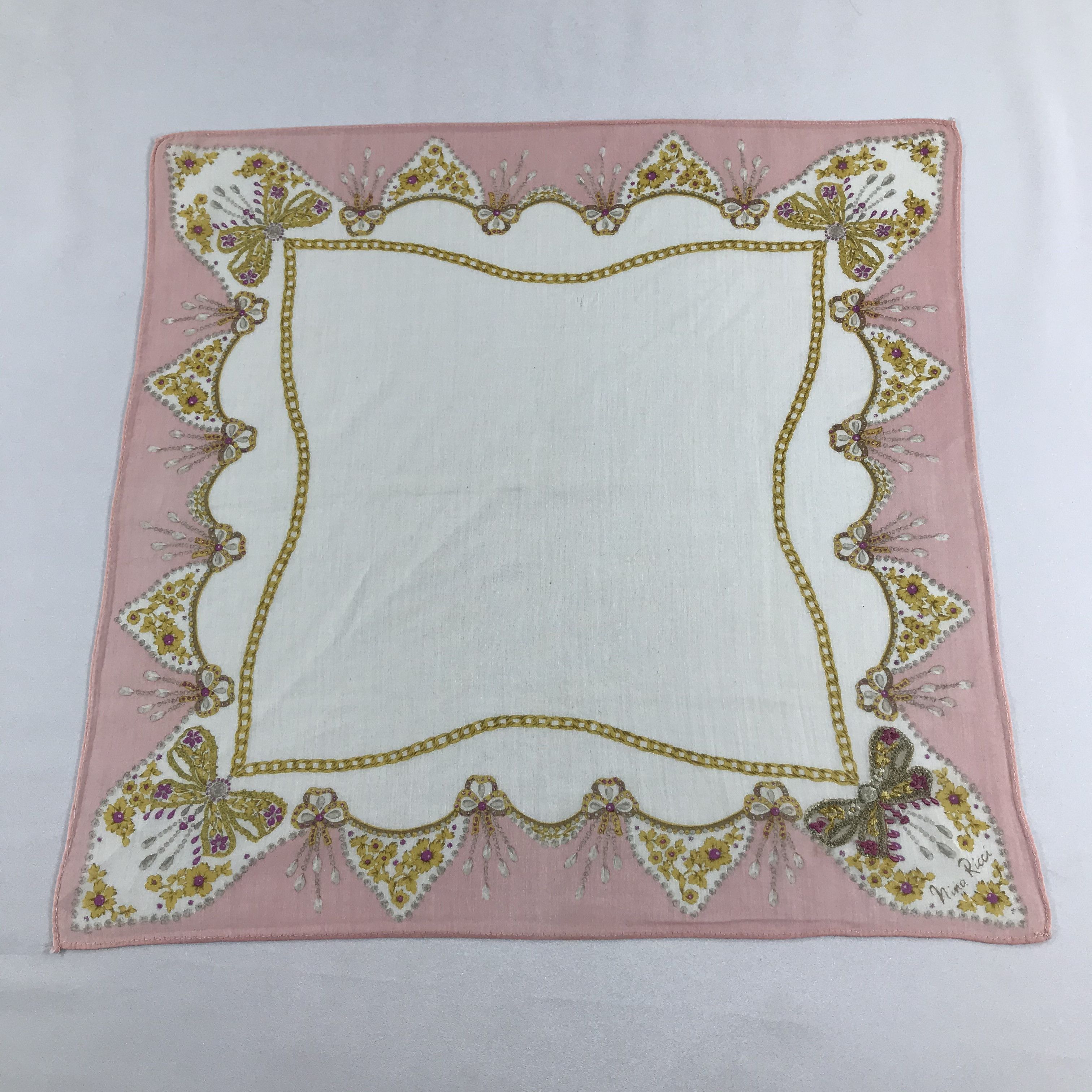 Nina Ricci Nina Ricci Handkerchief Neckerchief Bandana H1234 Size ONE SIZE - 2 Thumbnail