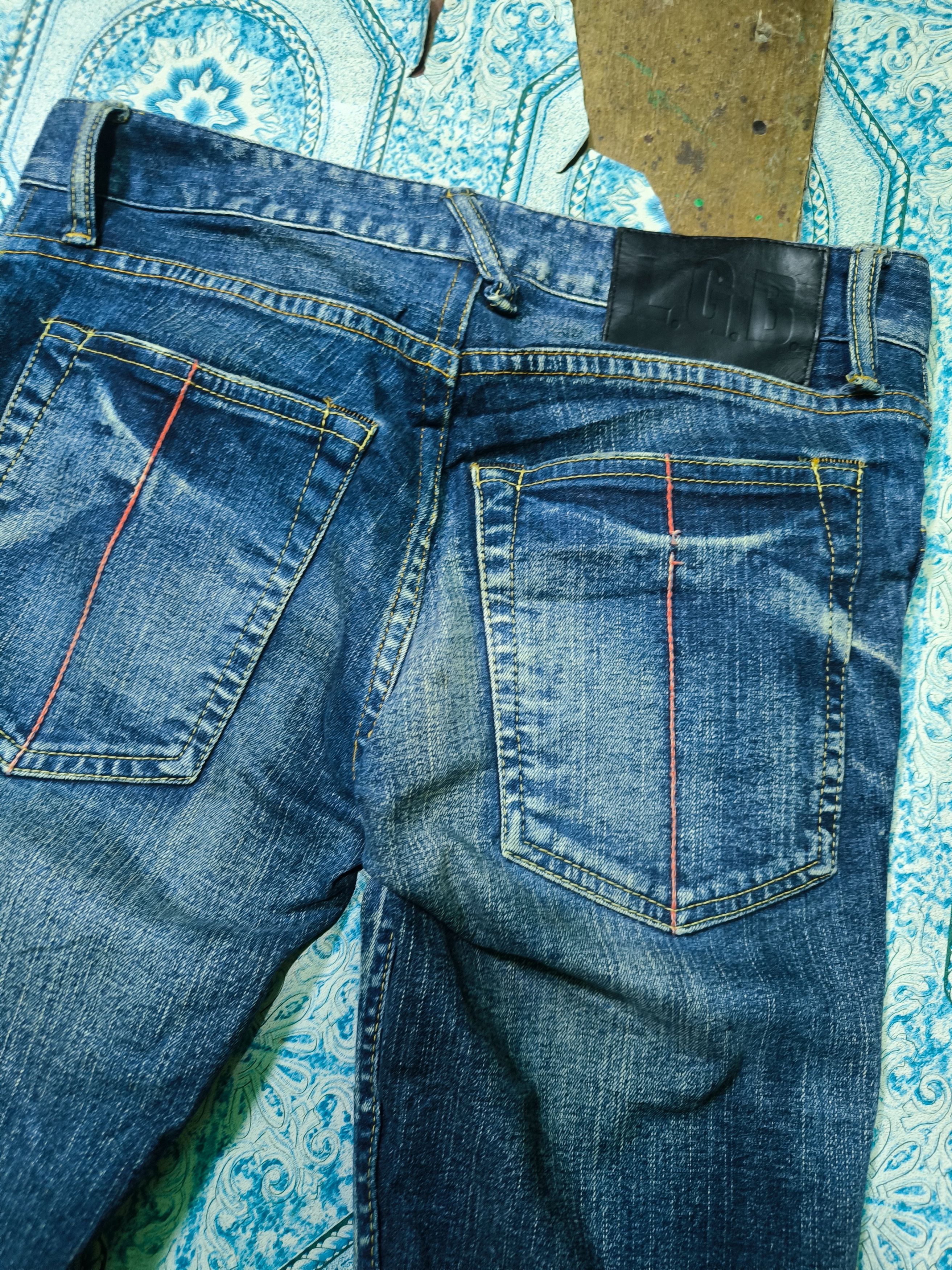 Le Grande Bleu (L.G.B.) L.G.B Mudwas Distressed Denim Size US 29 - 4 Thumbnail