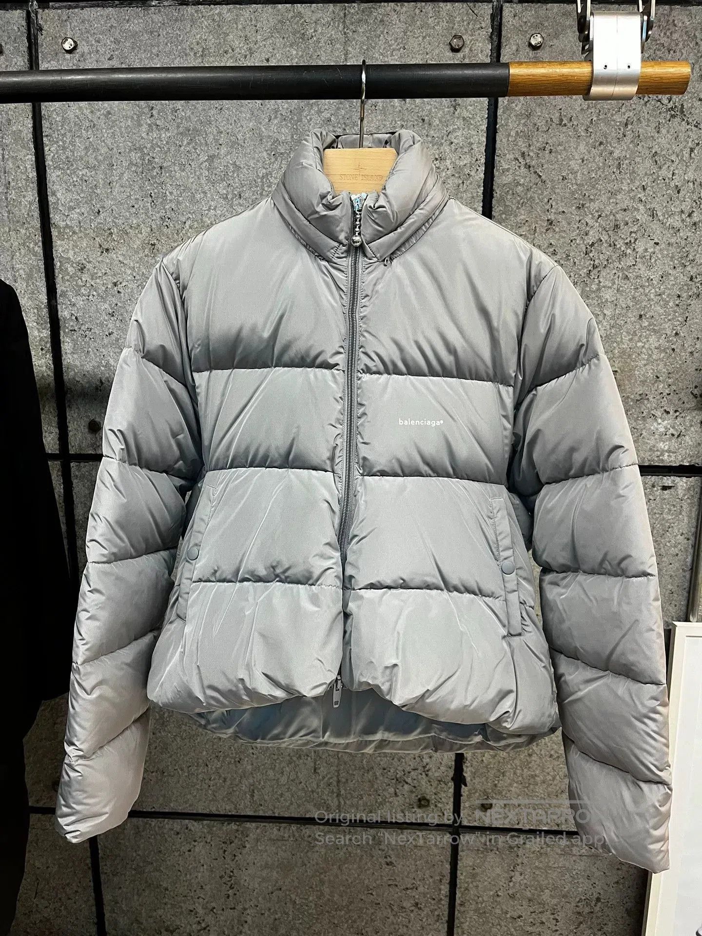 Balenciaga Balenciaga Gray Down Jacket Size 44. Size US S / EU 44-46 / 1 - 1 Thumbnail