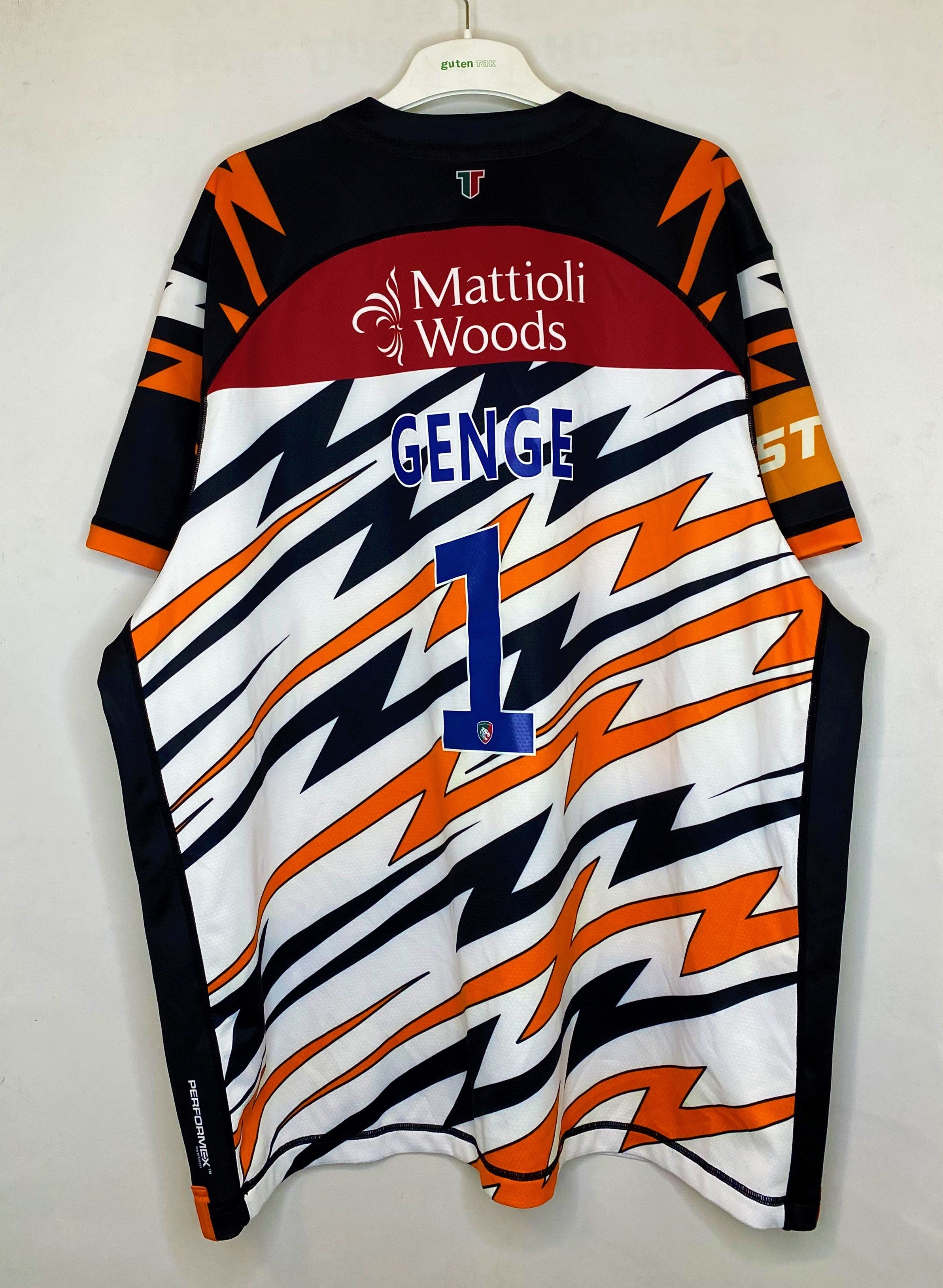 Canterbury of New Zealand #1 ELLIS GENGE LEICESTER TIGERS RUGBY UNION SHIRT JERSEY Size US XXL / EU 58 / 5 - 2 Thumbnail