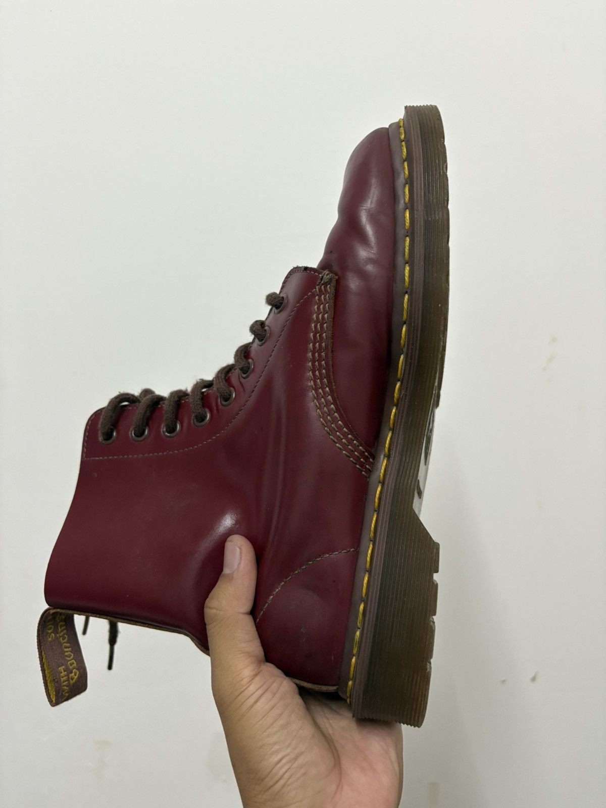 Dr. Martens Vintage 80s Dr. Martens 1460 boots Red Cherry Size US 7 / EU 40 - 3 Thumbnail