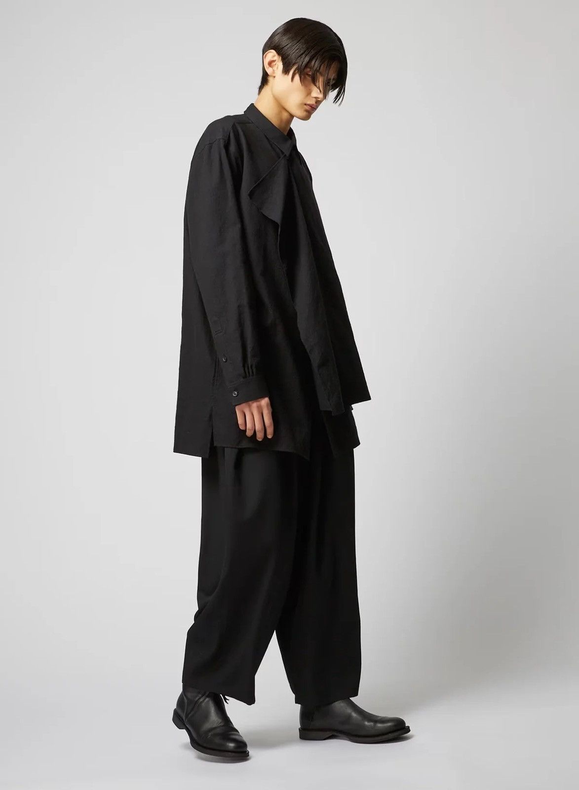 Yohji Yamamoto Yohji Yamamoto Pour Homme 12 Tuck Thick Wide Trousers Size US 34 / EU 50 - 12 Thumbnail