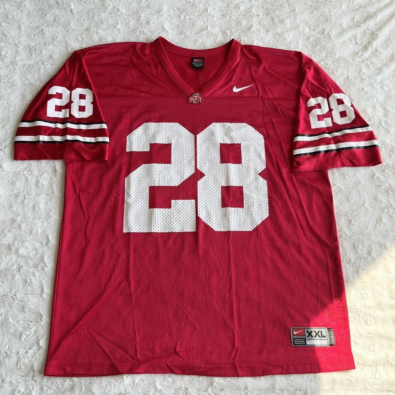 Nike Vintage Ohio State Football Jersey Men XXL Red Nike Buckeyes Size US XXL / EU 58 / 5 - 1 Thumbnail