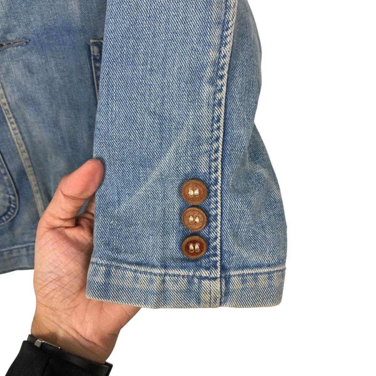 Japanese Brand 📌Vintage Chore Worker Denim Jacket Biker Bobsons Usa Size US S / EU 44-46 / 1 - 16 Thumbnail
