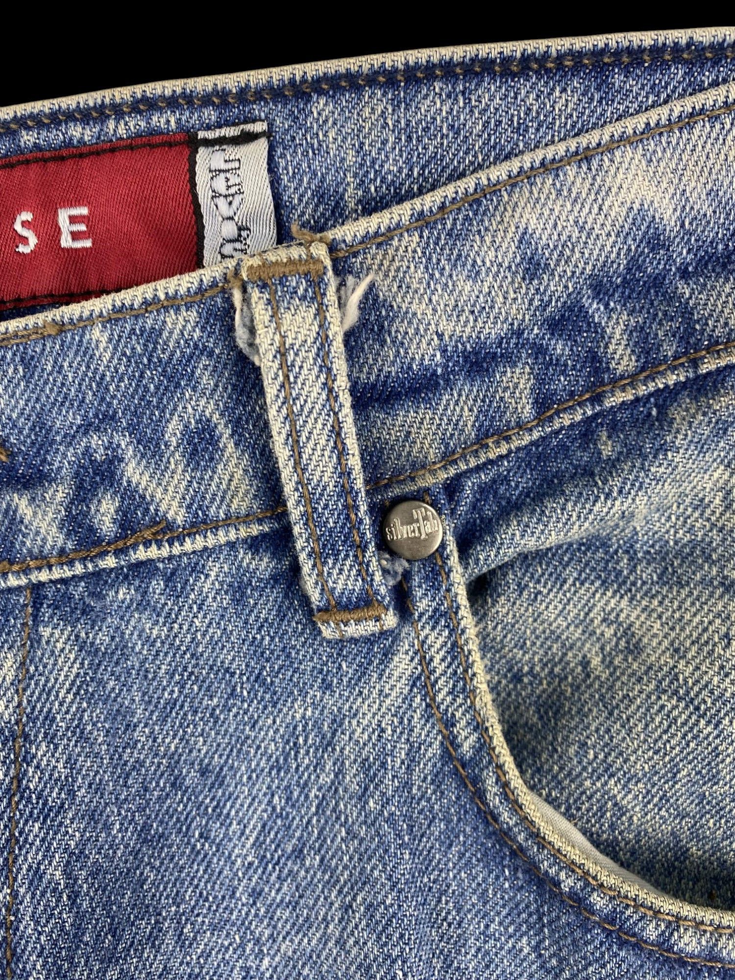 Levi's Vintage 90S Levis Baggy Loose Silvertab faded jean W33X33.5 Size US 33 - 6 Thumbnail