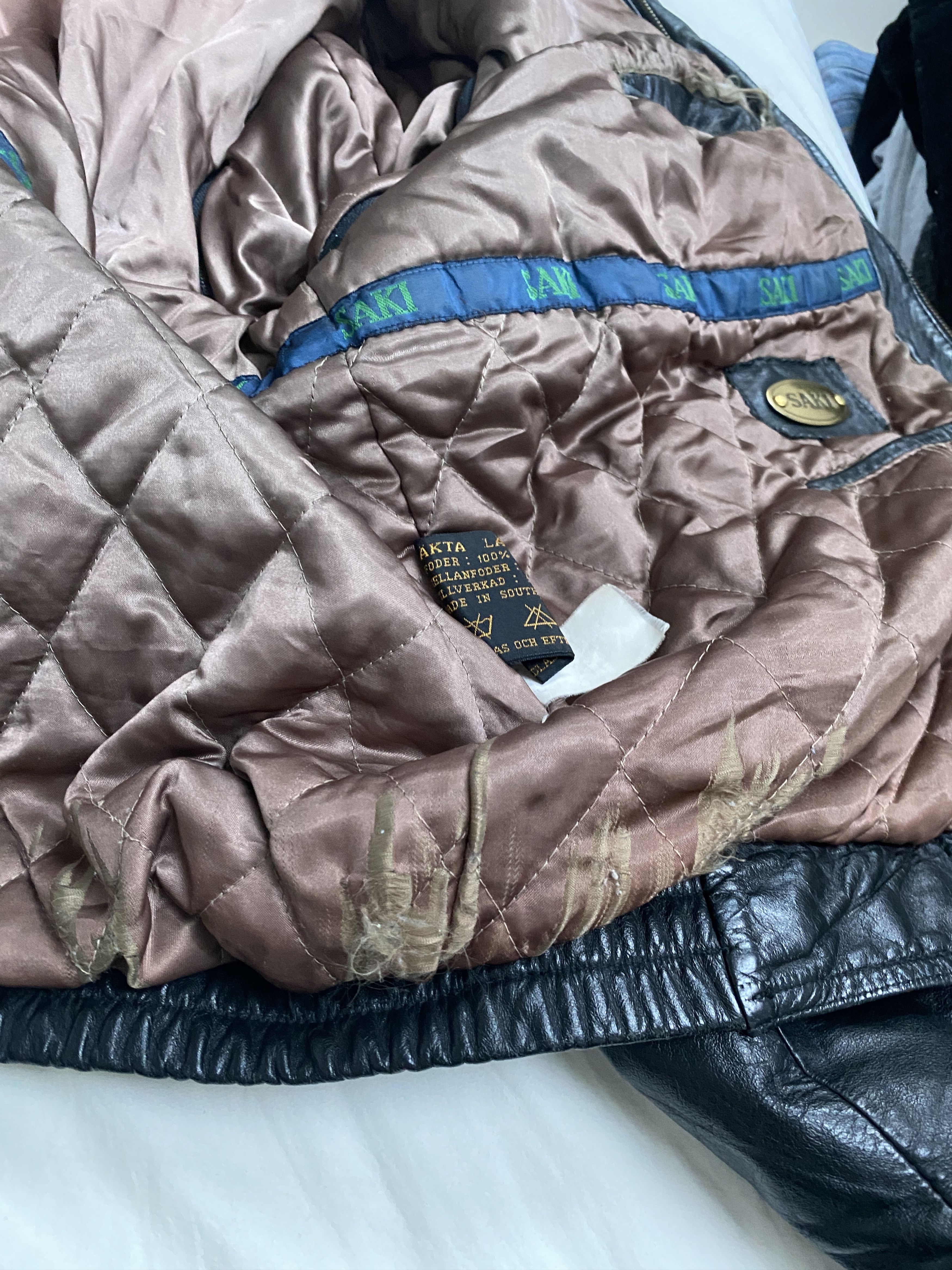 Genuine Leather Saki leather jacket vintage avant garde alternative opium Size US L / EU 52-54 / 3 - 9 Thumbnail
