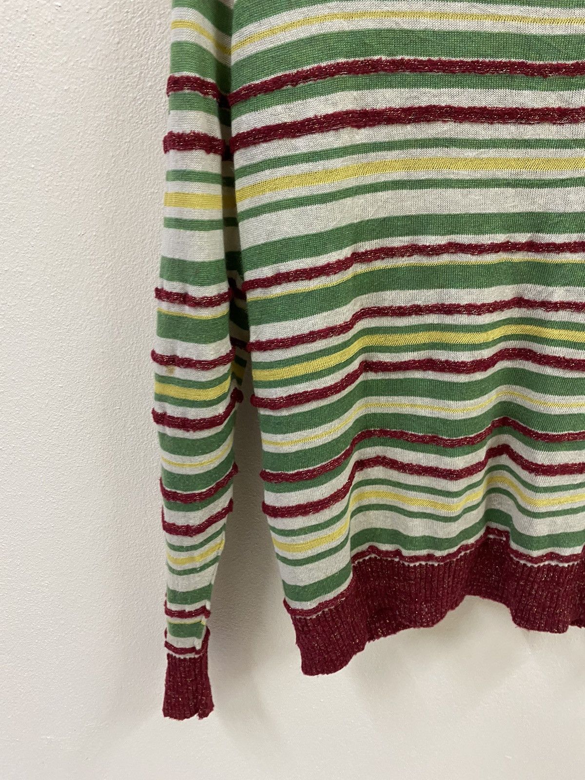 Issey Miyake Vtg Frapbois Sweater Cardigan Stripe Size M / US 6-8 / IT 42-44 - 9 Thumbnail