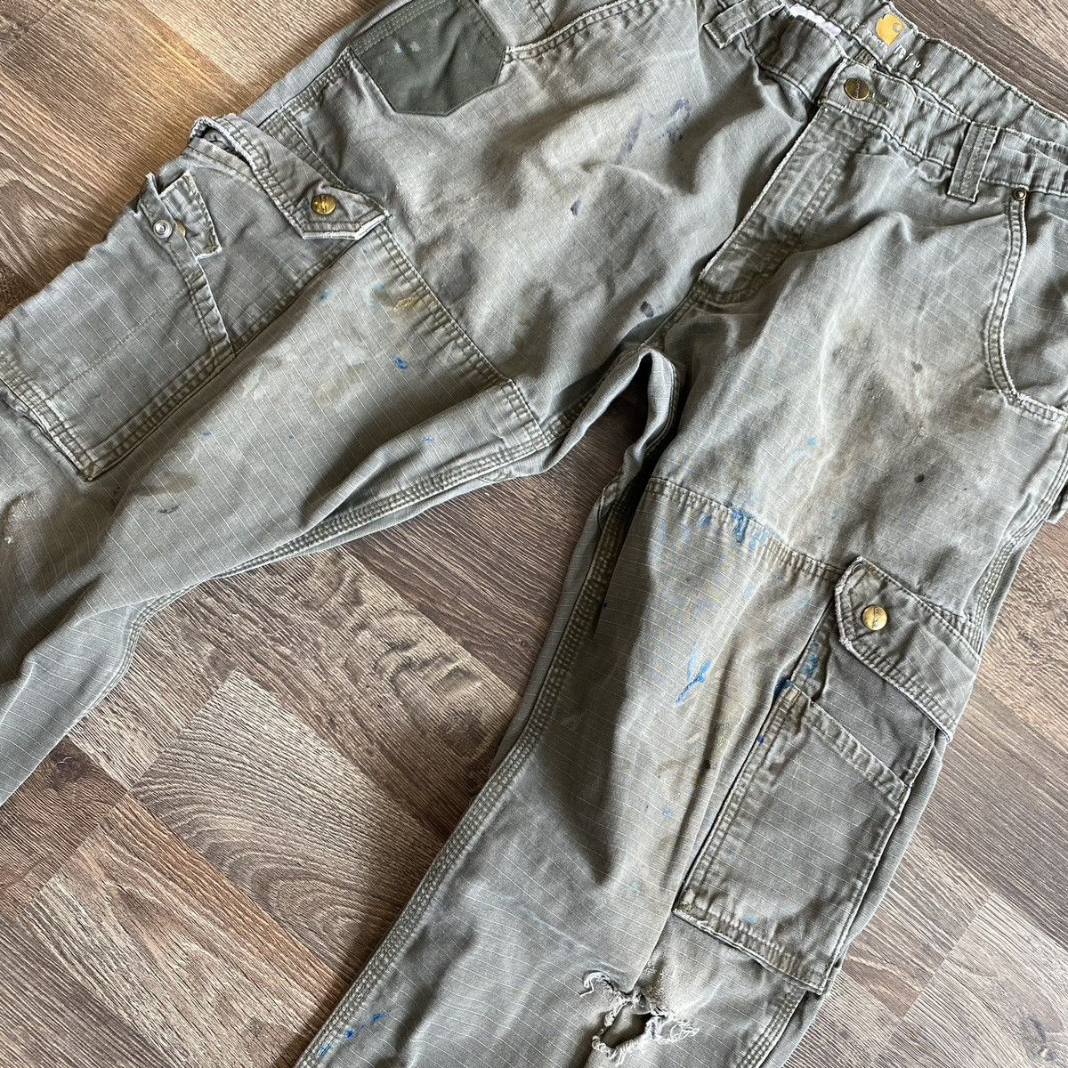 Carhartt × Vintage Carhartt carpenter cargo workwear pants Size US 34 / EU 50 - 7 Thumbnail