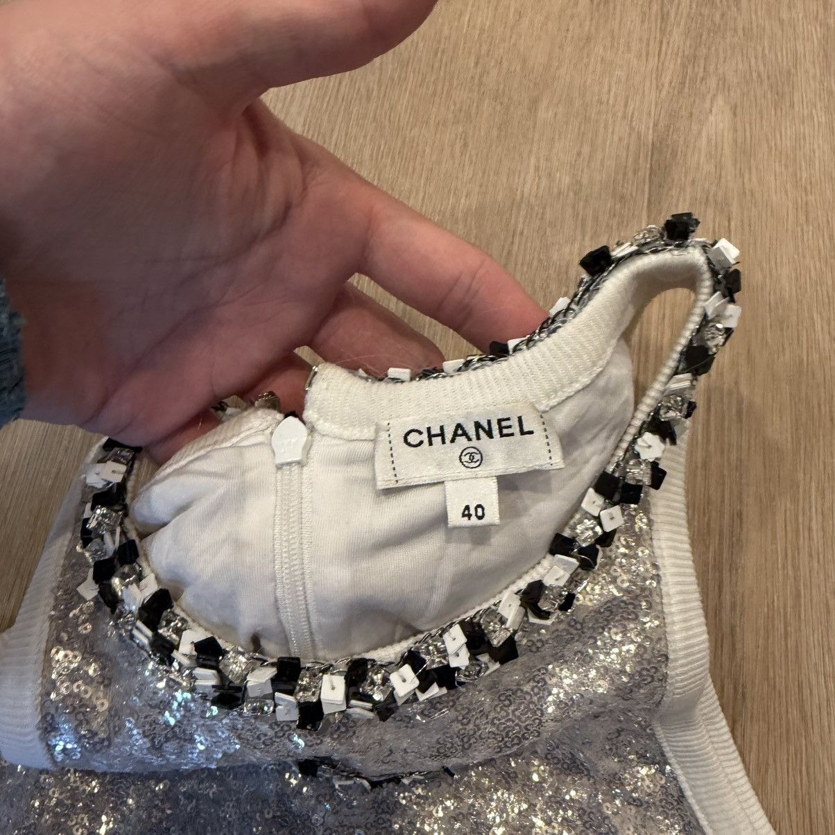 Chanel Chanel Sequin Tank Top Size S / US 4 / IT 40 - 4 Thumbnail