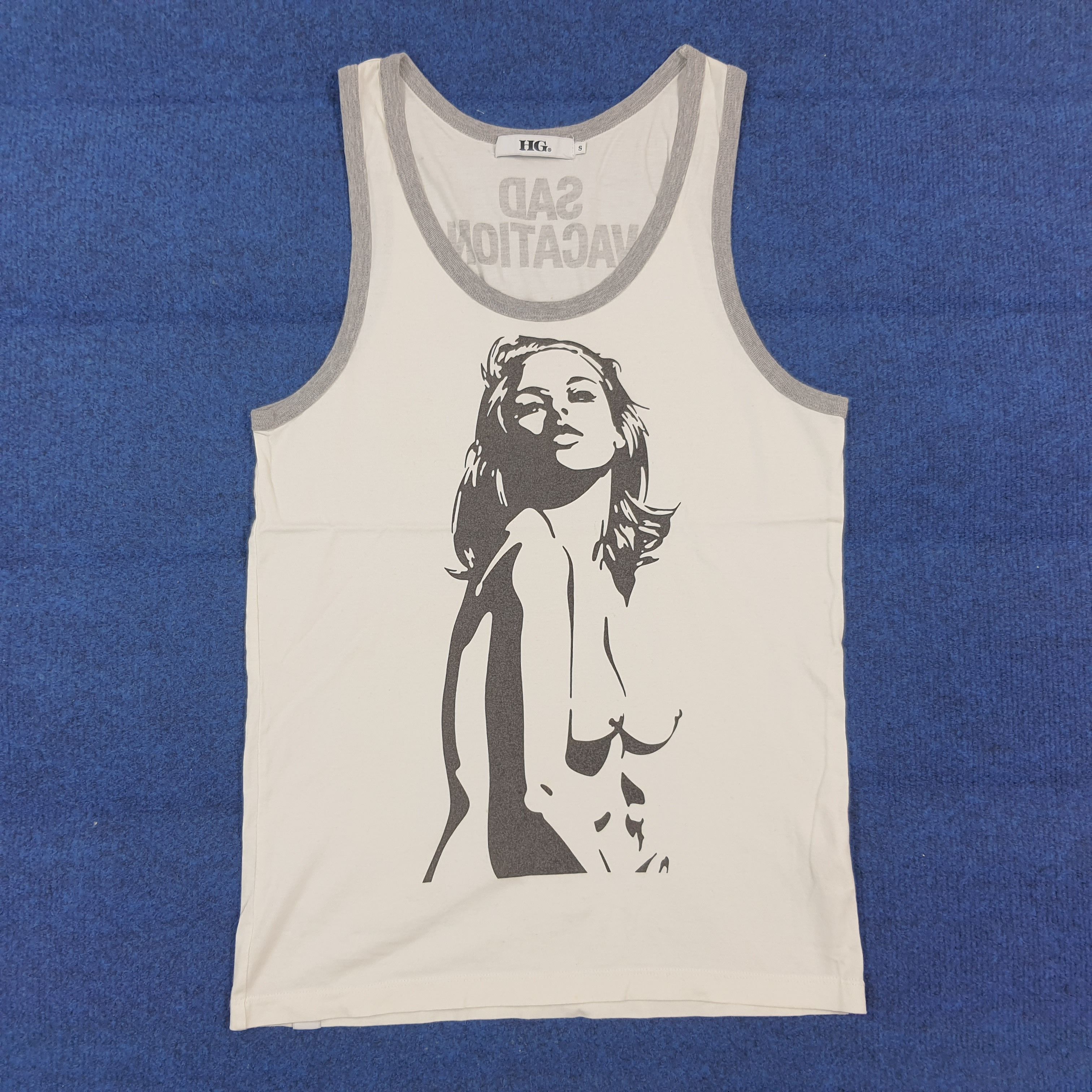 Hysteric Glamour Vintage Hysteric Glamour Graphic Ringer Tank Top C301N61 Size S / US 4 / IT 40 - 1 Thumbnail