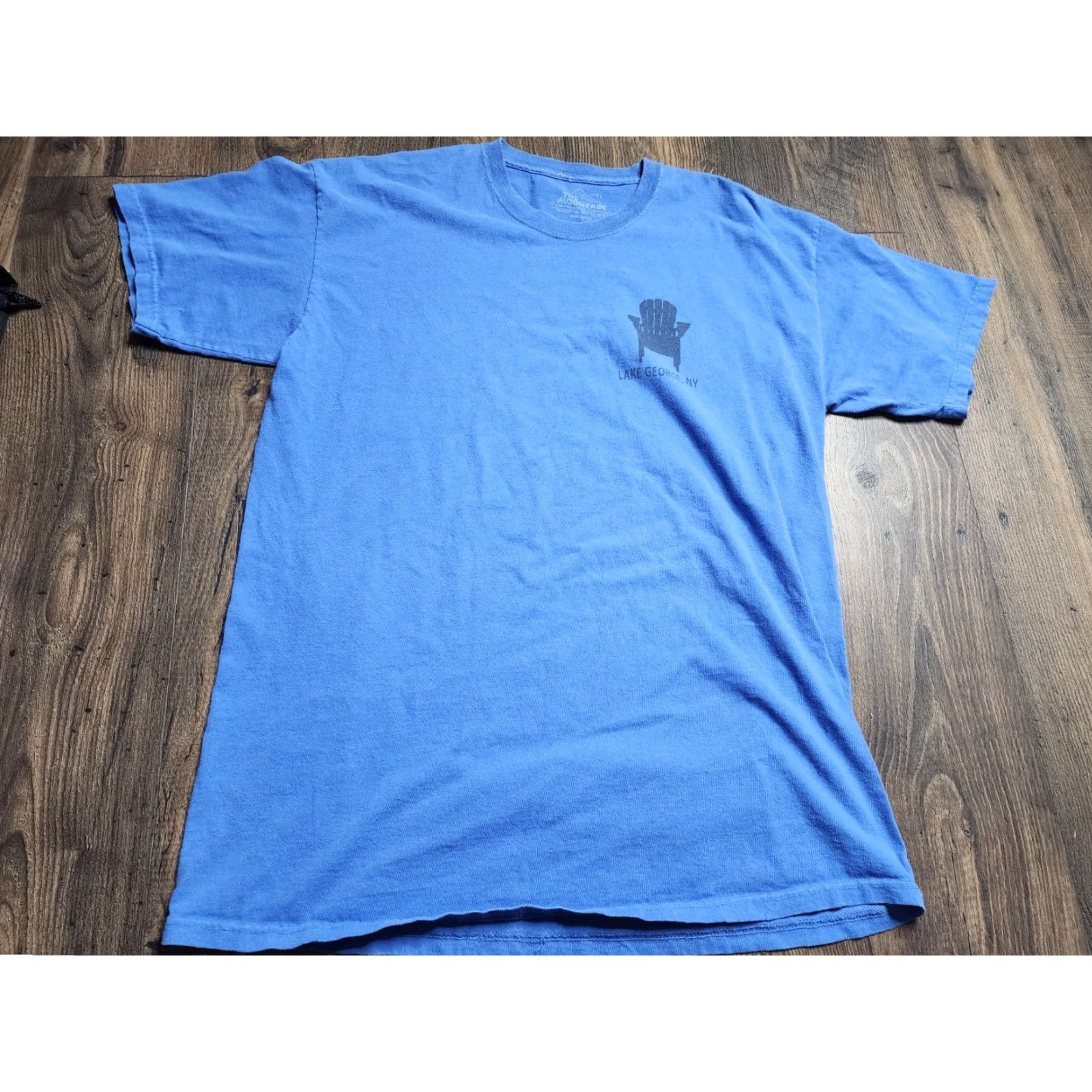 The Mountain VINTAGE The Mountain Lake George NY Double Sided Travel Souvenir T Shirt Mens XL Crew Neck Blue Cotton 2-Sided Outdoor 90s? Size US XL / EU 56 / 4 - 2 Thumbnail