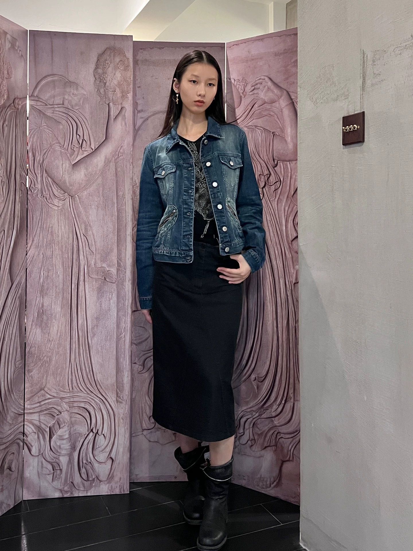 Miss Sixty MISS SIXTY Vintage Zipper Slim Denim Jacket M Size M / US 6-8 / IT 42-44 - 1 Thumbnail