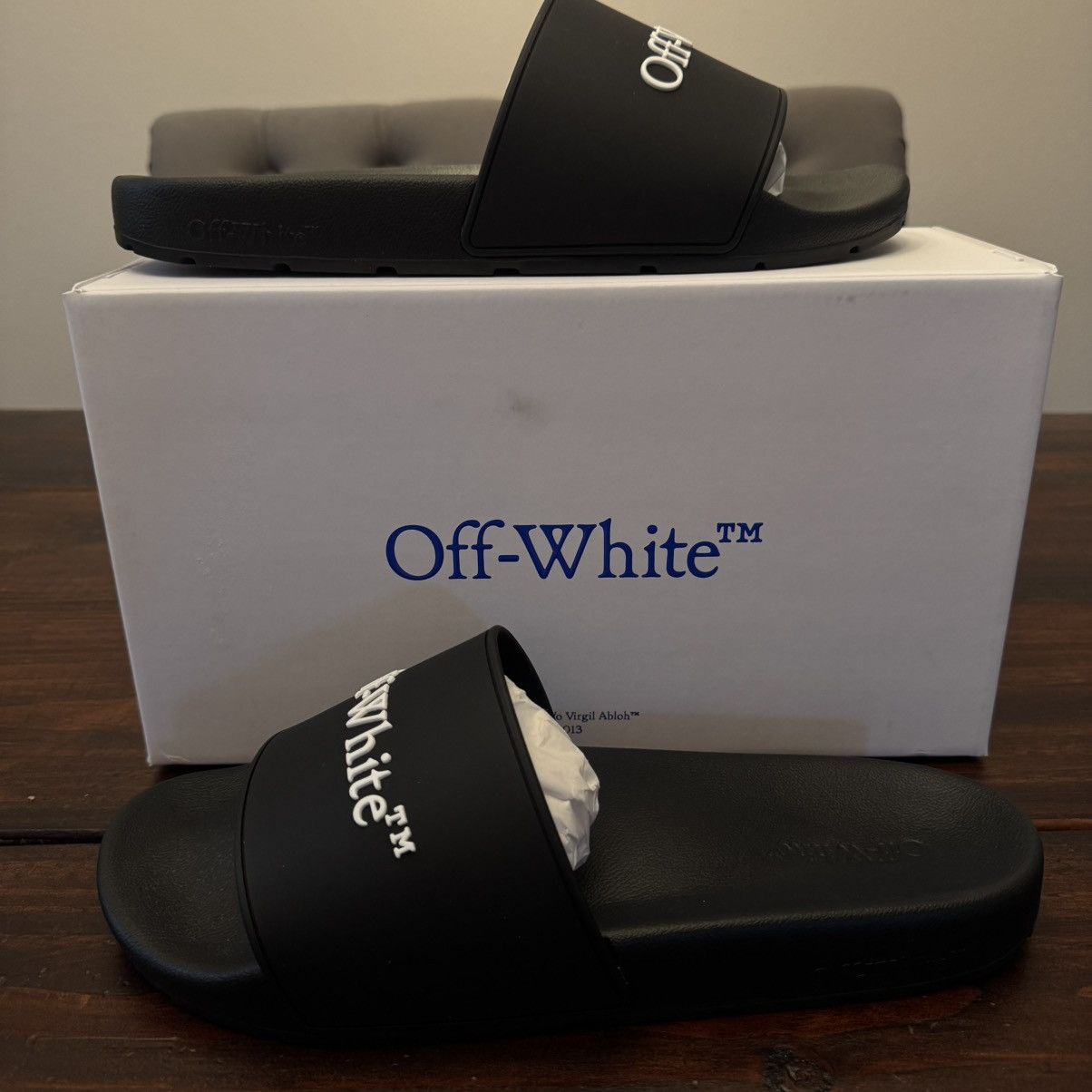 Off-White OFF-WHITE Bookish Slides Size US 12 / EU 45 - 3 Thumbnail