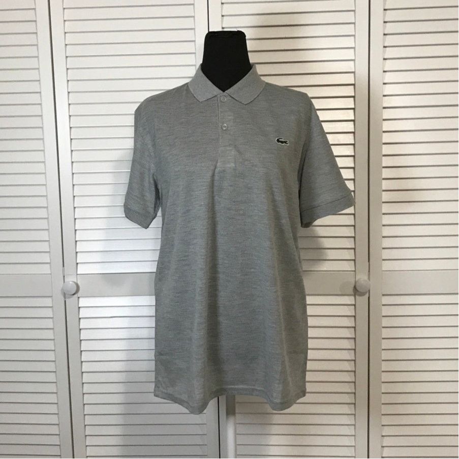 Lacoste NWOT Lacoste Gray Athletic Classic Polo Shirt Men Size 5 L Size US L / EU 52-54 / 3 - 1 Thumbnail