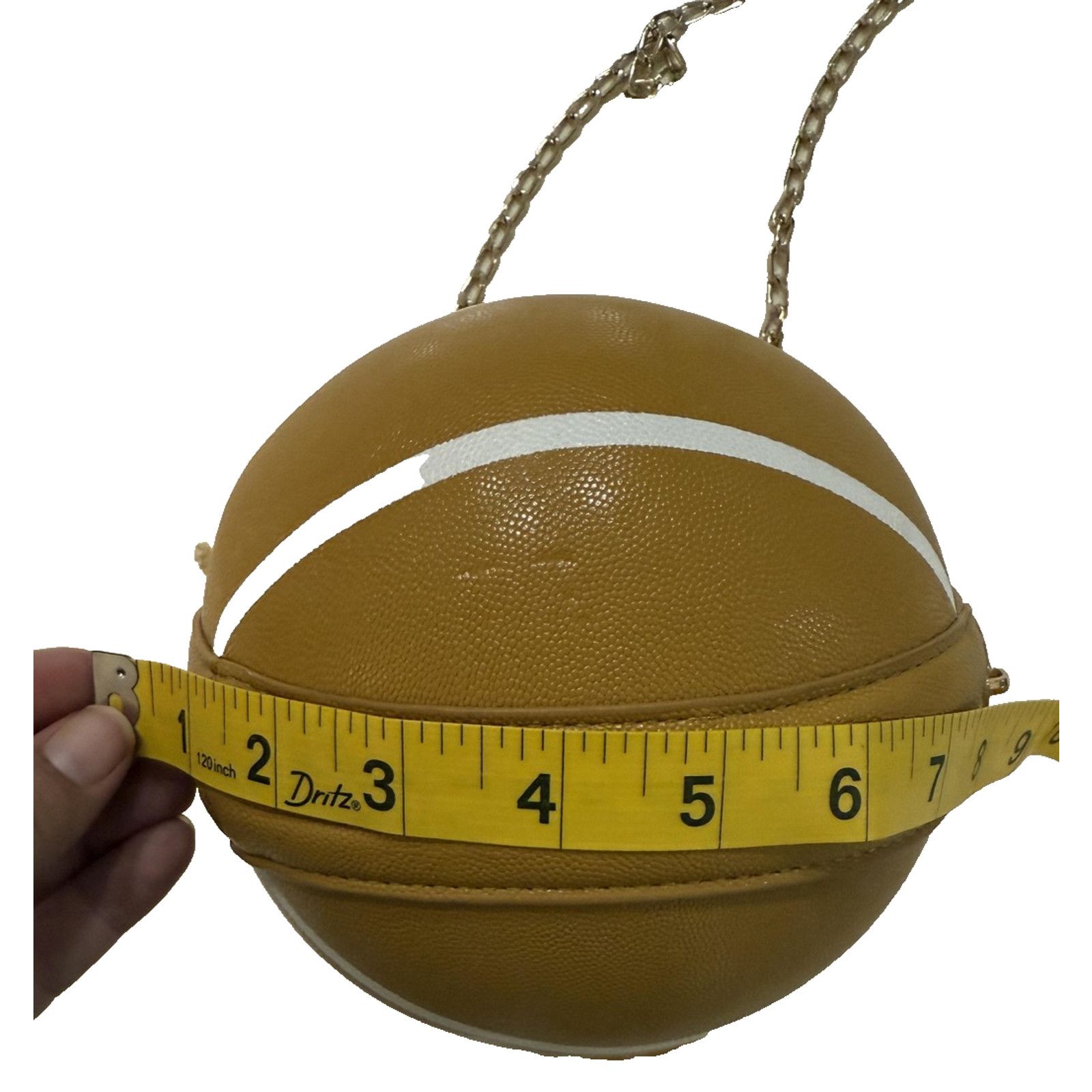 Shein SHEIN Basketball Bag Womens Round Purse Chain Strap Handbag Size ONE SIZE - 5 Thumbnail