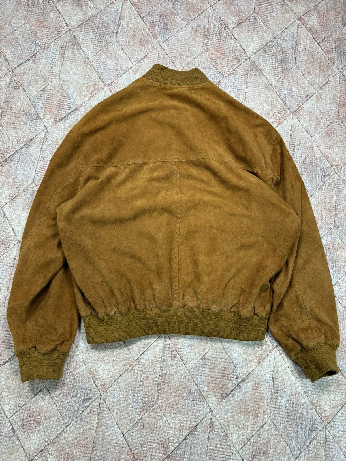 Vintage Vintage Suede Italian Leather Jacket Boxy 90s Avant Garde Size US L / EU 52-54 / 3 - 5 Thumbnail