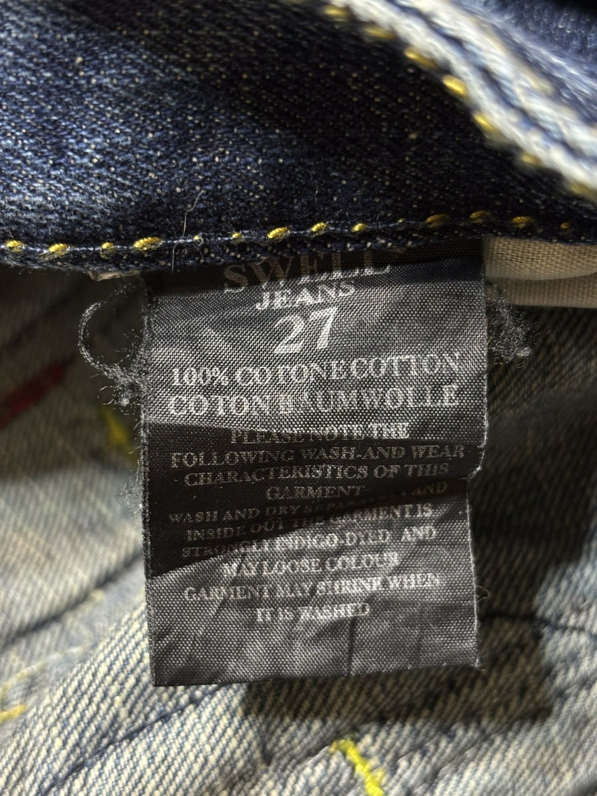 Japanese Brand 2000’s Swell Jeans - Embroidery Clawmark Flared Jeans Size US 29 - 10 Thumbnail