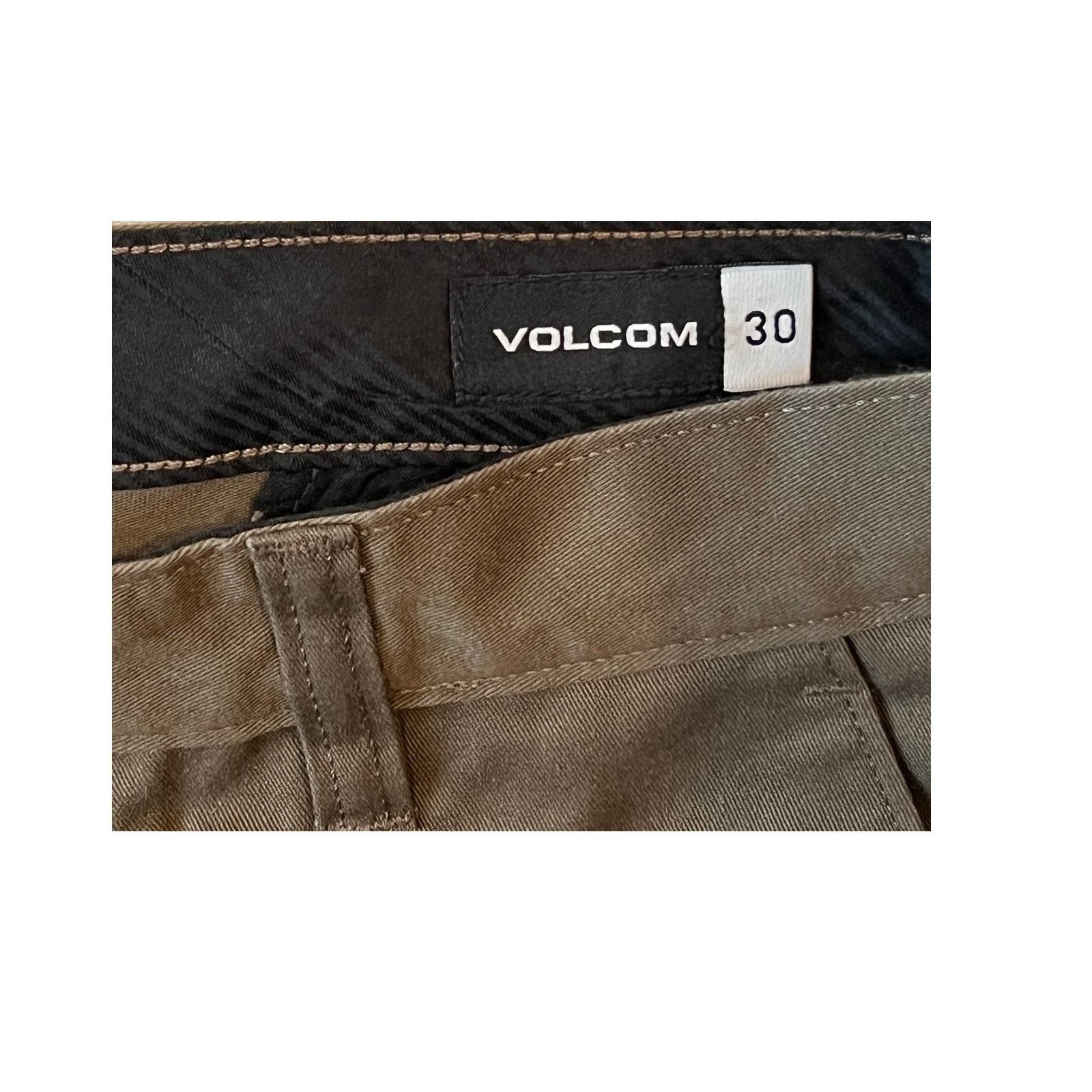 Volcom Volcom Gray Beige Chino Pants Mens 30x29 Size US 30 / EU 46 - 2 Thumbnail