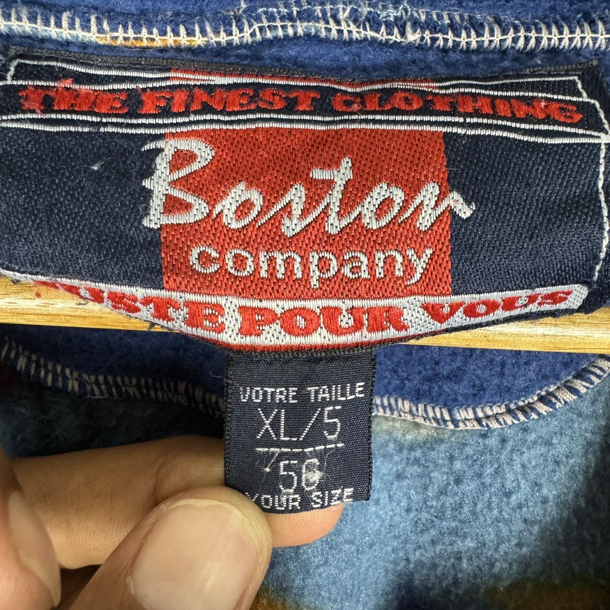 Japanese Brand 🔥 Boston Campany Printed Fleece Anorak HalfZipper Size US XL / EU 56 / 4 - 10 Thumbnail