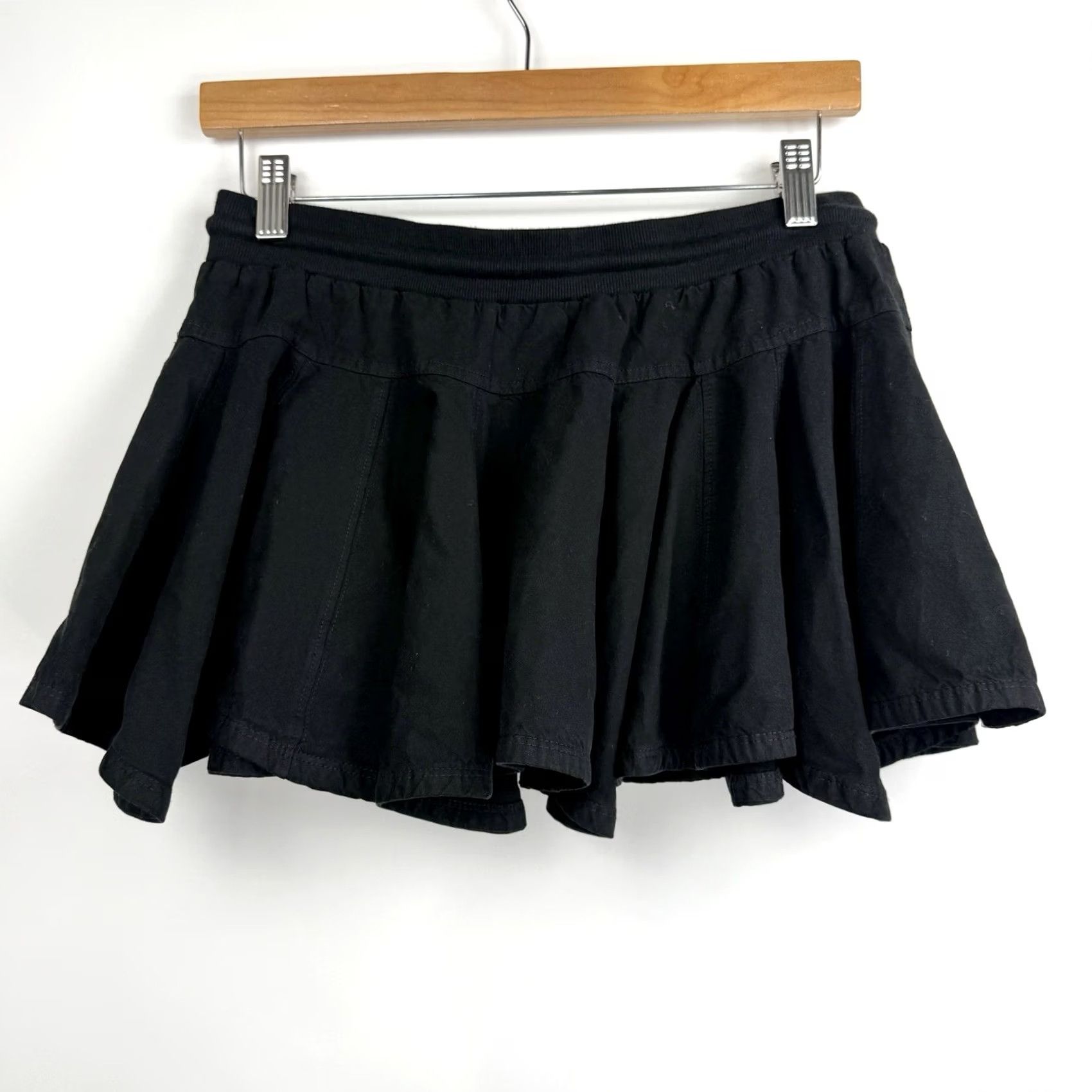 Anthropologie VINTAGE Daily Practice Anthropologie XS Courtside Mini Skirt Black New With Tags Size 26" / US 2 / IT 38 - 7 Thumbnail