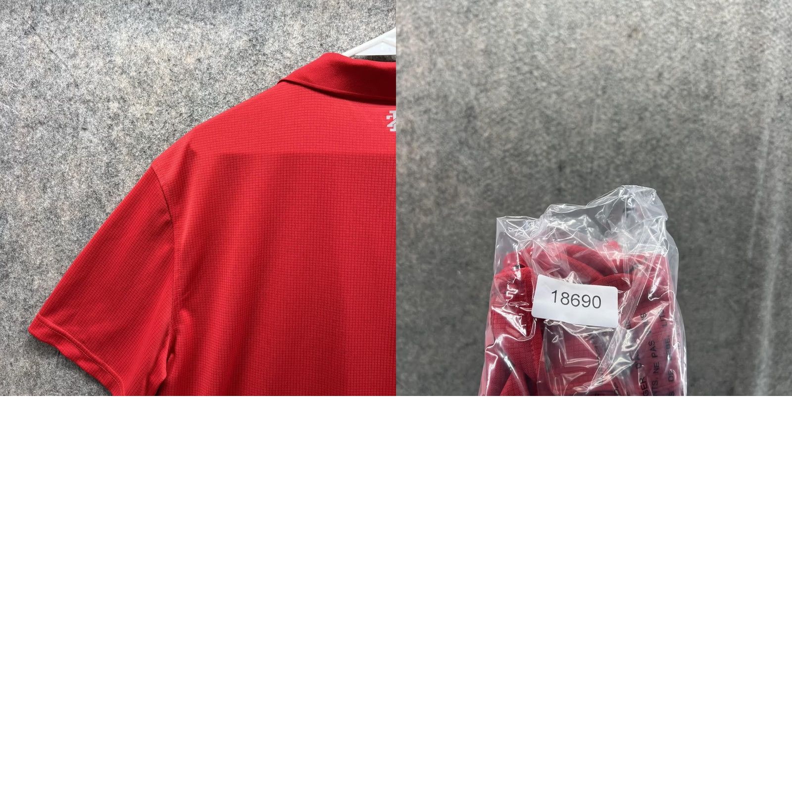 Izod VINTAGE IZOD Polo Shirt Mens XL Red Athletic Fit Golf Polyester Short Sleeve 46 Chest Size US XL / EU 56 / 4 - 9 Thumbnail