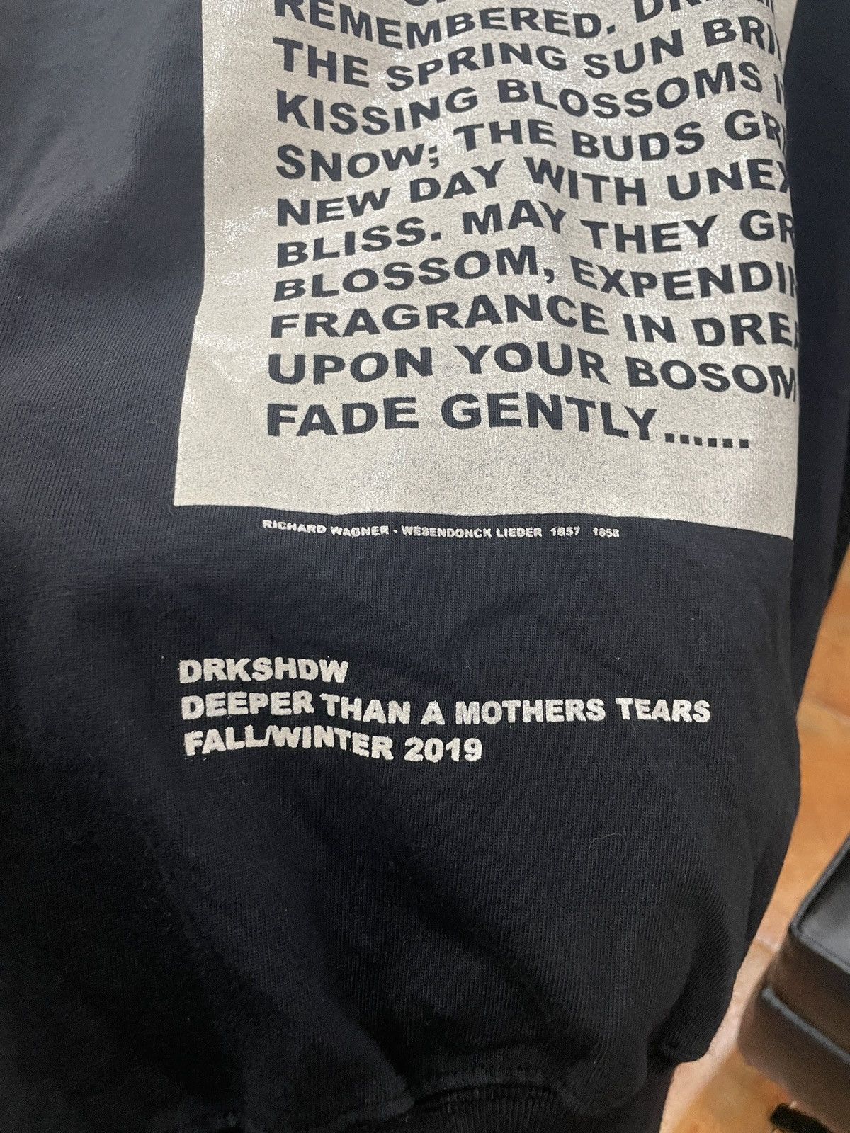 Rick Owens Drkshdw Long Sleeve Poem Print Level Sweatshirt Size US XL / EU 56 / 4 - 4 Thumbnail