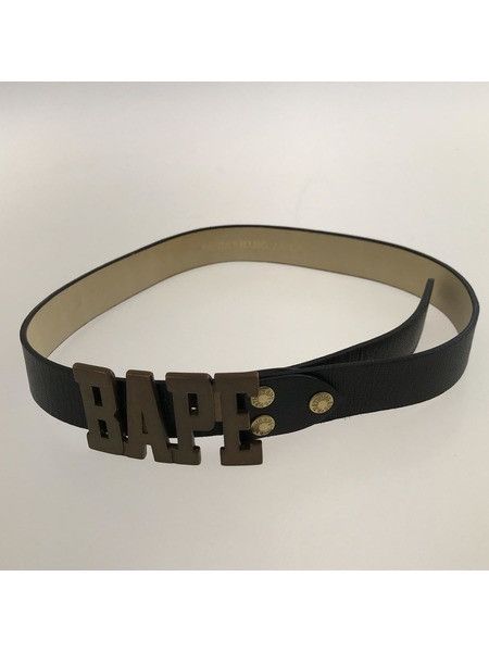 Bape buckle Logo Leather Belt