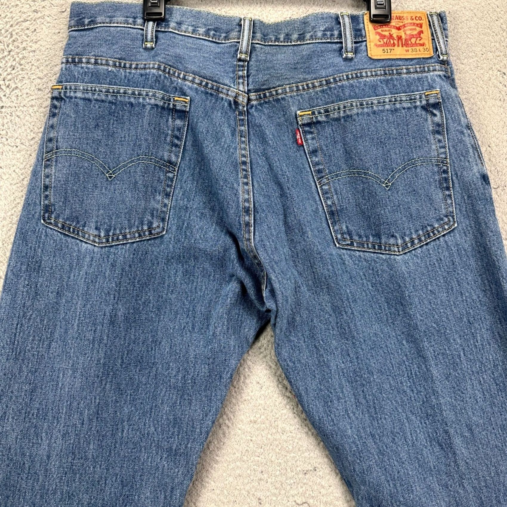 Levi's Levi'S 517 Bootcut Jeans - Mens 38X30 Blue Red Tab - Pre-Owned Excellent Condition | Denim Pants Size US 38 / EU 54 - 4 Thumbnail