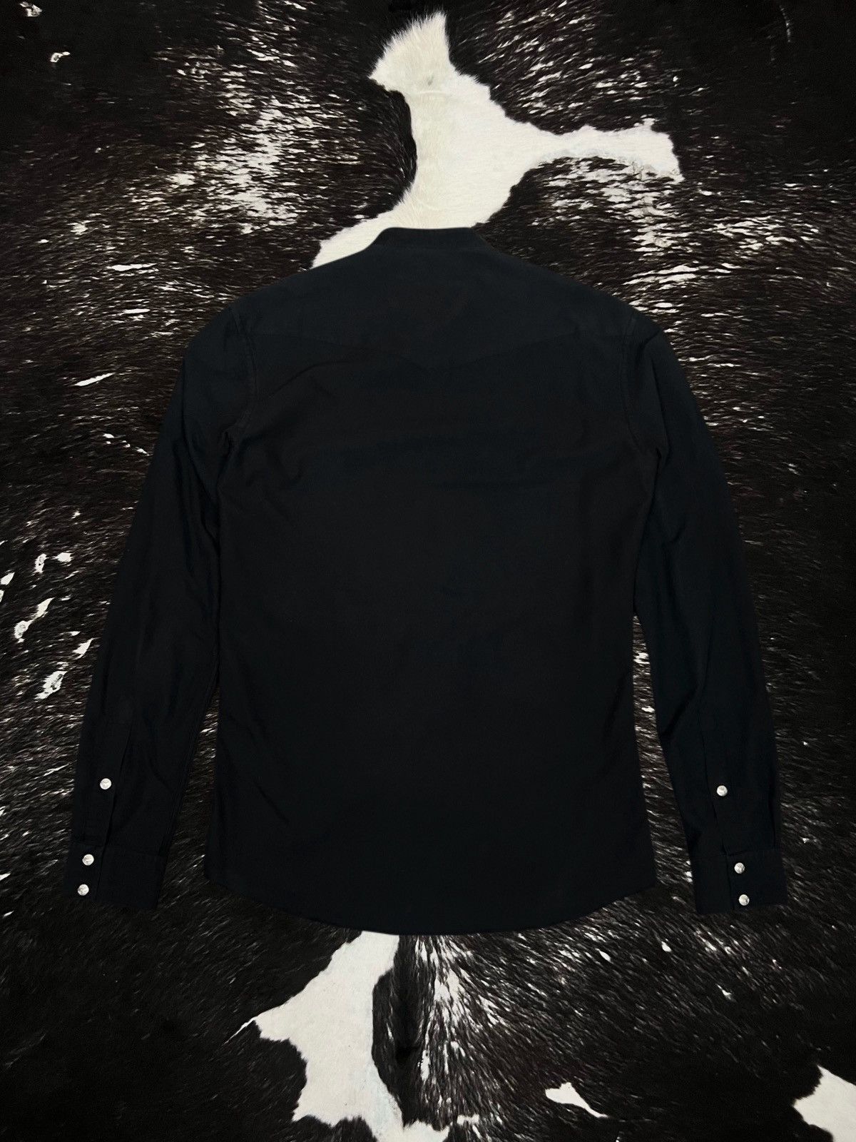 Balmain Balmain FW12 “Eagle Button“ Distressed Western Shirt Size US S / EU 44-46 / 1 - 5 Thumbnail