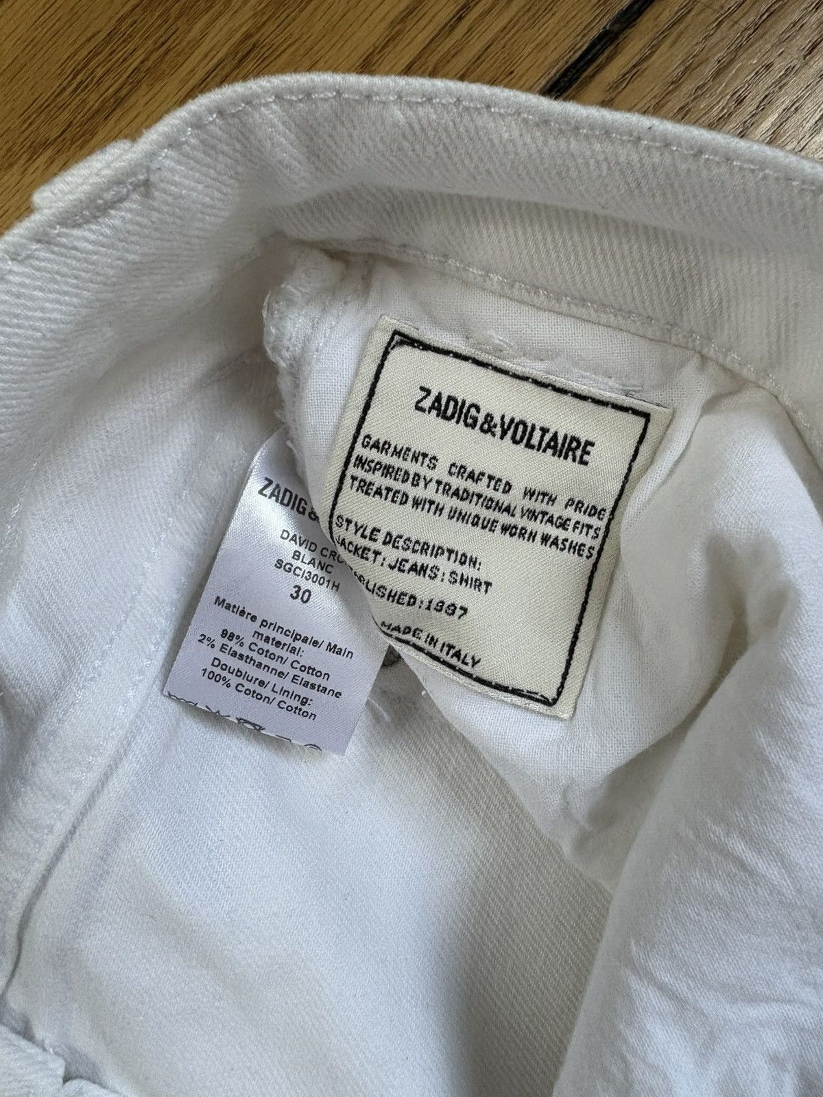 Zadig & Voltaire Zadig and Voltaire mens jeans Size US 30 / EU 46 - 5 Thumbnail