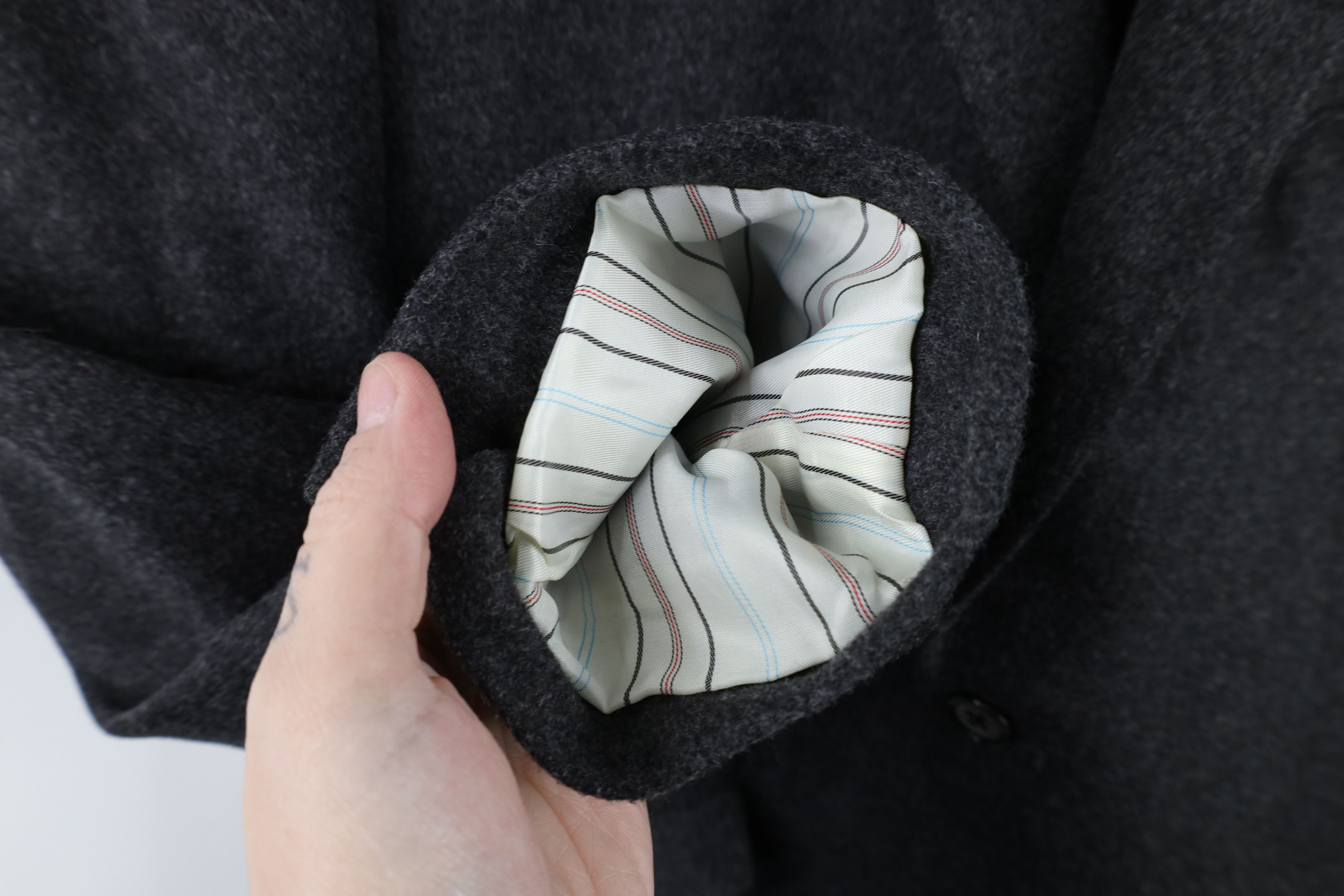 Ralph Lauren × Vintage Ralph Lauren Cashmere 2 Button Suit Blazer Jacket Dark Gray Size US L / EU 52-54 / 3 - 8 Thumbnail