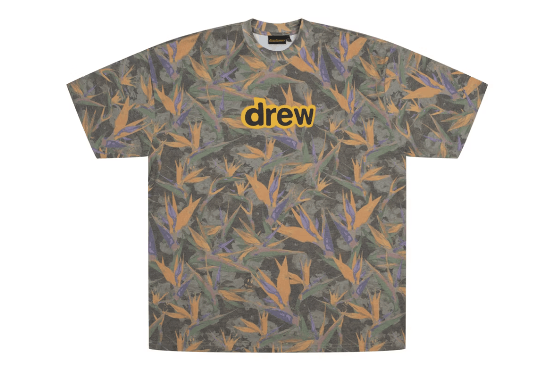 Justin Bieber 🔥🔥 drew house secret ss tee drew camo (L) | Grailed