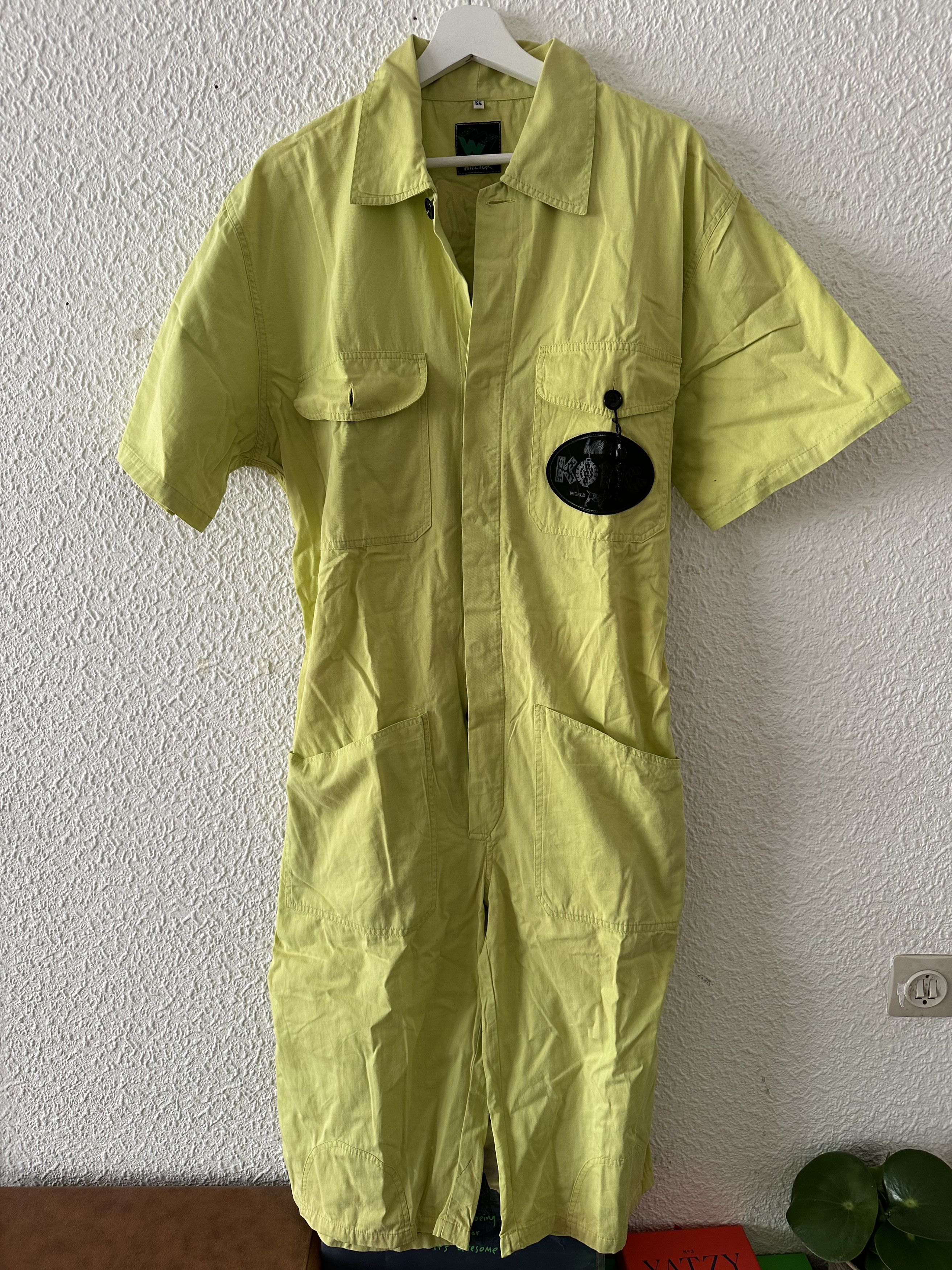 Walter Van Beirendonck 🟡 By Walter Yellow Jumpsuit — “World Tour 1989” — Archive Size US 34 / EU 50 - 1 Thumbnail