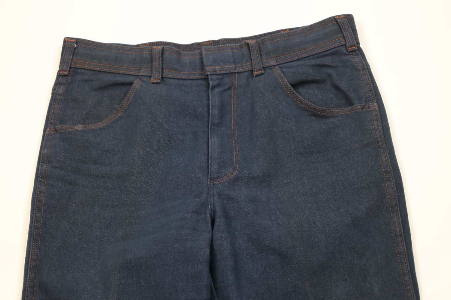 Vintage Vintage 70s Streetwear Wide Leg Denim Jeans Indigo USA Size US 32 / EU 48 - 2 Thumbnail