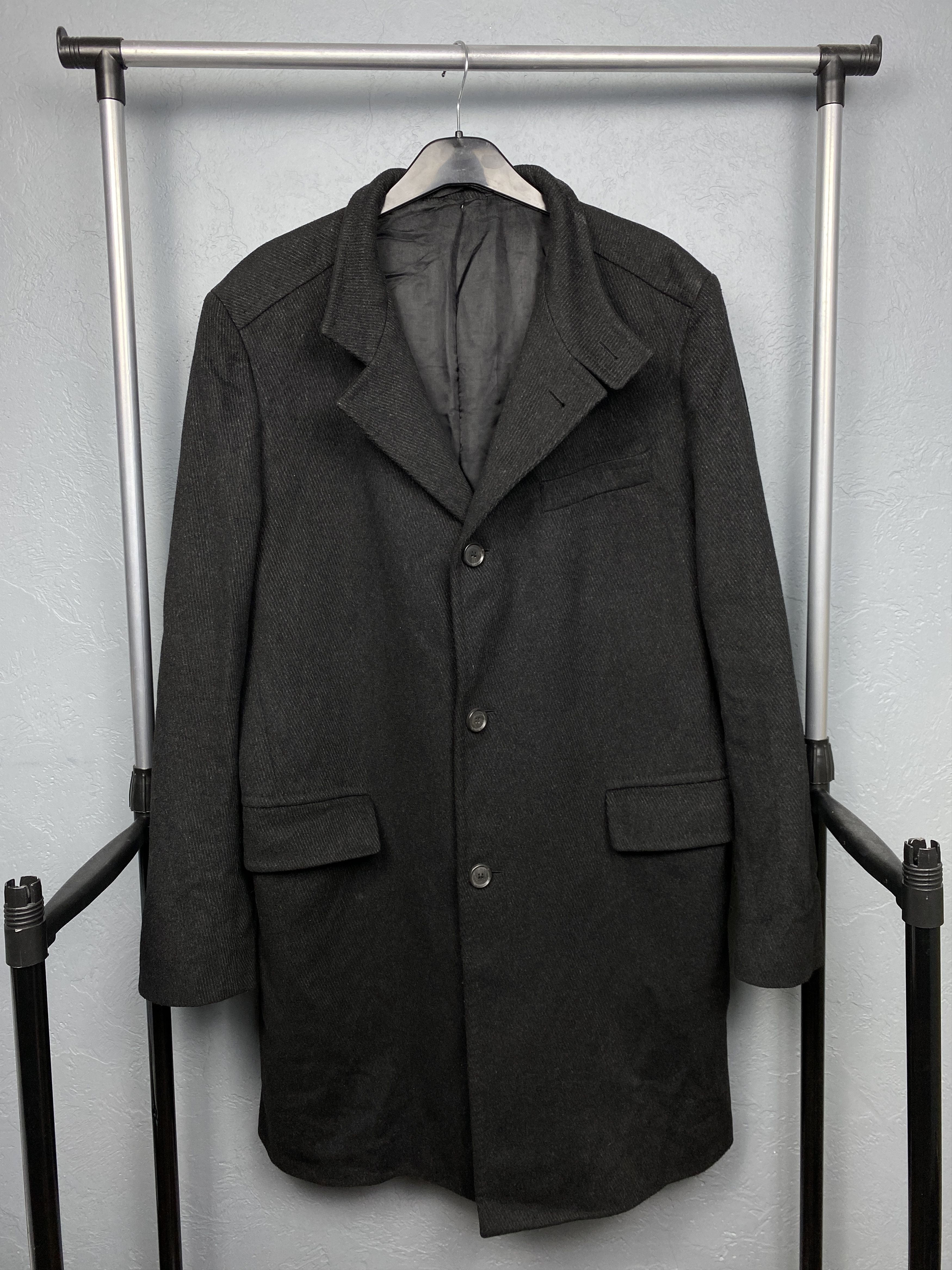 Hugo Boss Vintage Mens Cashmere-Wool Coat Jacket