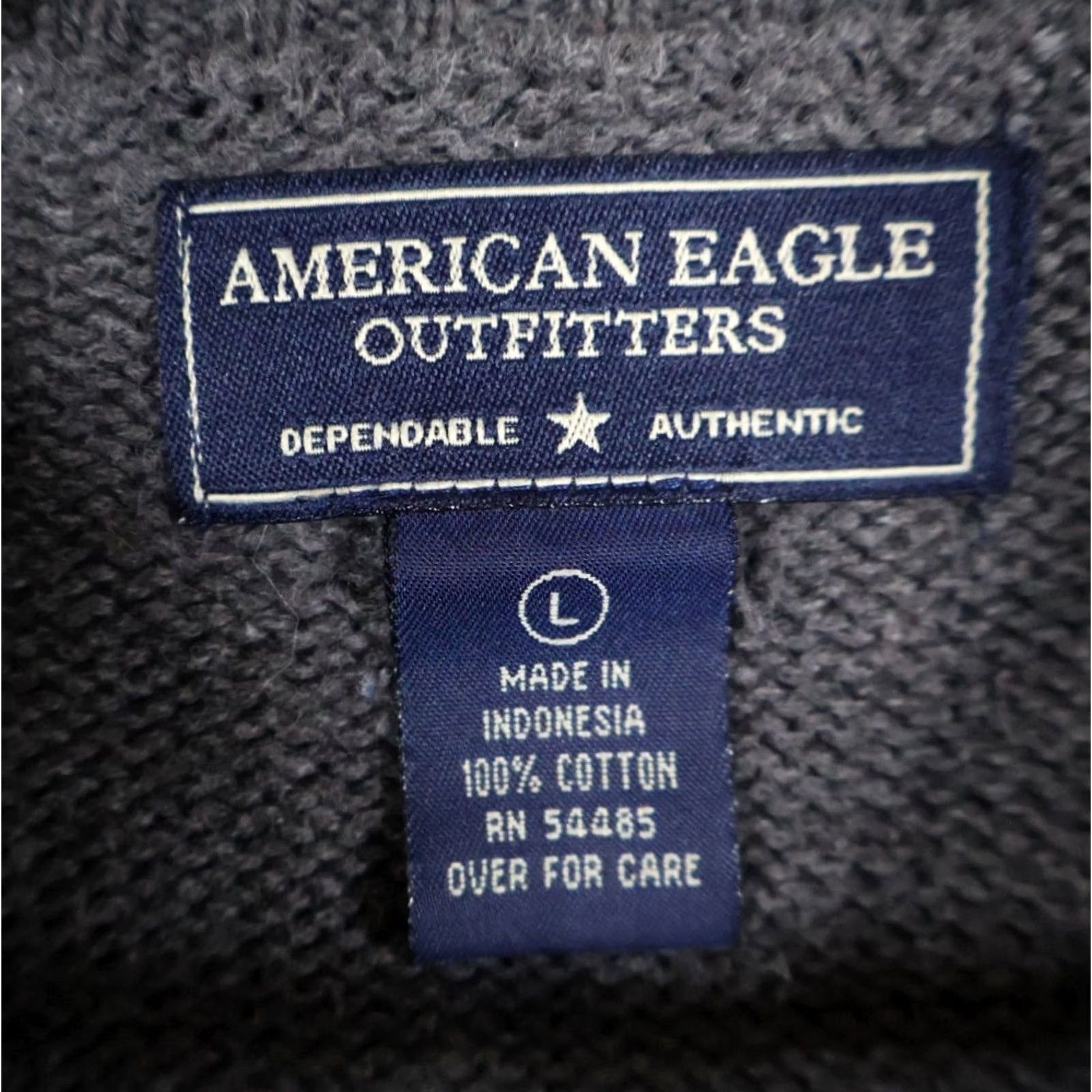 American Eagle Outfitters VINTAGE American Eagle Outfitters Sweater Women Large Gray Red V-Neck Cotton VTG Y2K Pullover Chяnk y knit? Size L / US 10 / IT 46 - 3 Thumbnail