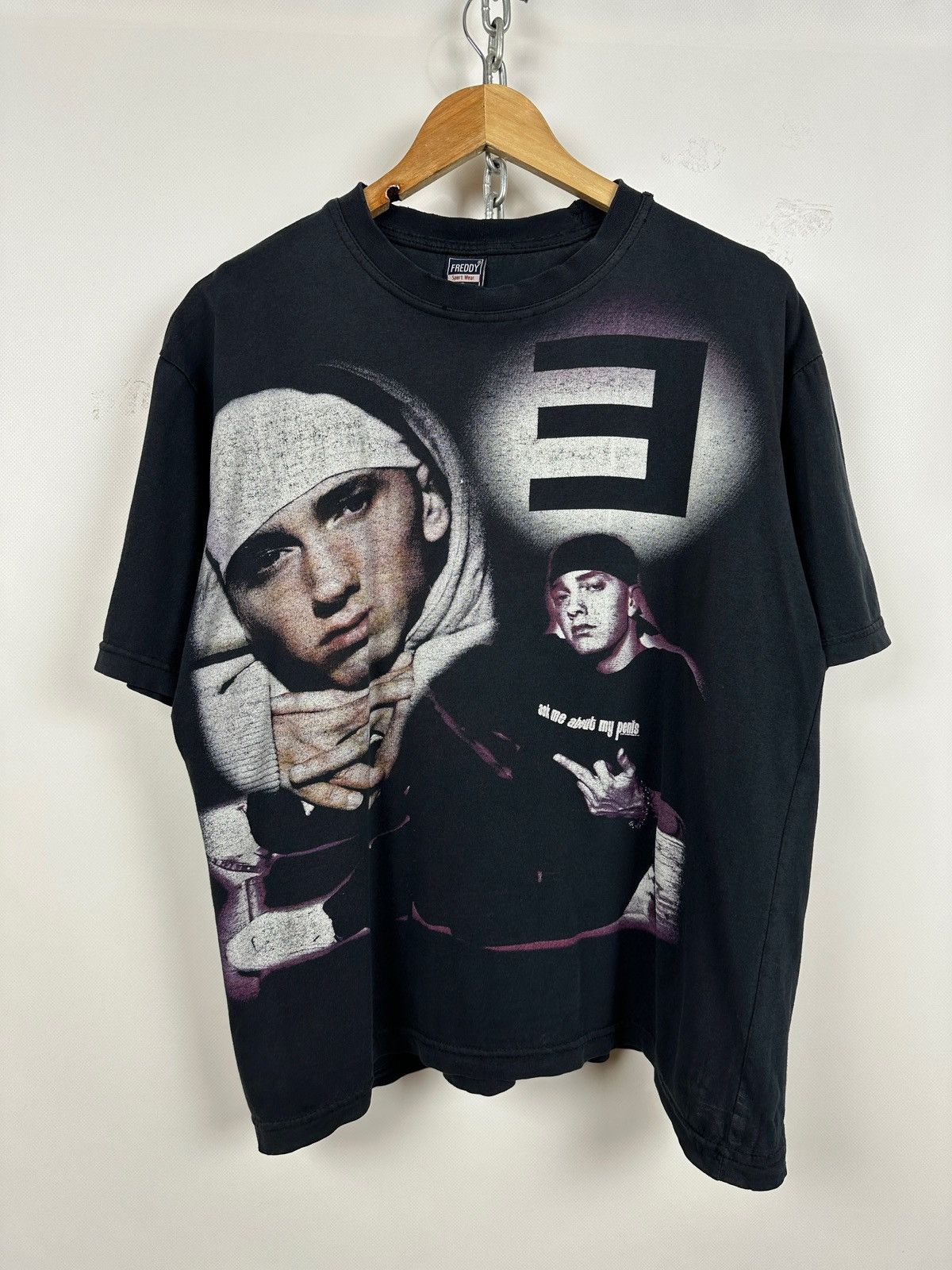 Eminem Vintage Eminem Ask Me About My Penis T-Shirt Size US L / EU 52-54 / 3 - 1 Thumbnail