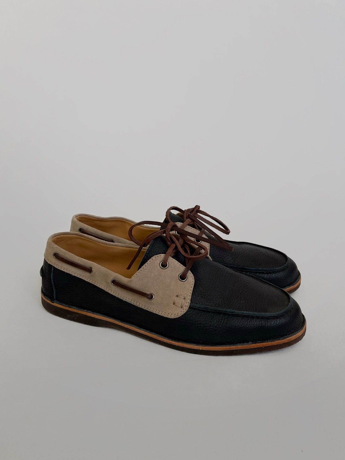 Brunello Cucinelli Brunello Cucinelli leather topsiders shoes Size US 9 / EU 42 - 1 Thumbnail