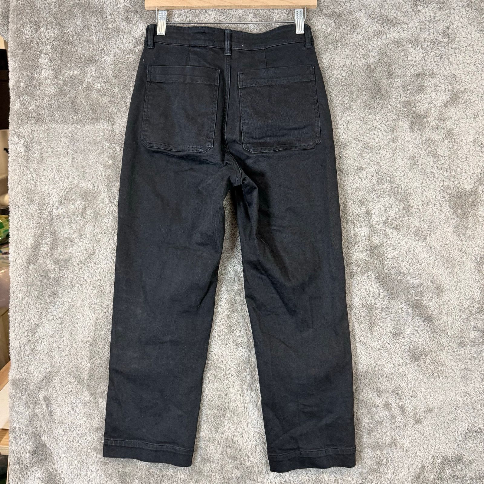 Everlane Everlane Size 2 Black Cropped Straight Regular Jeans Size 26" / US 2 / IT 38 - 2 Thumbnail