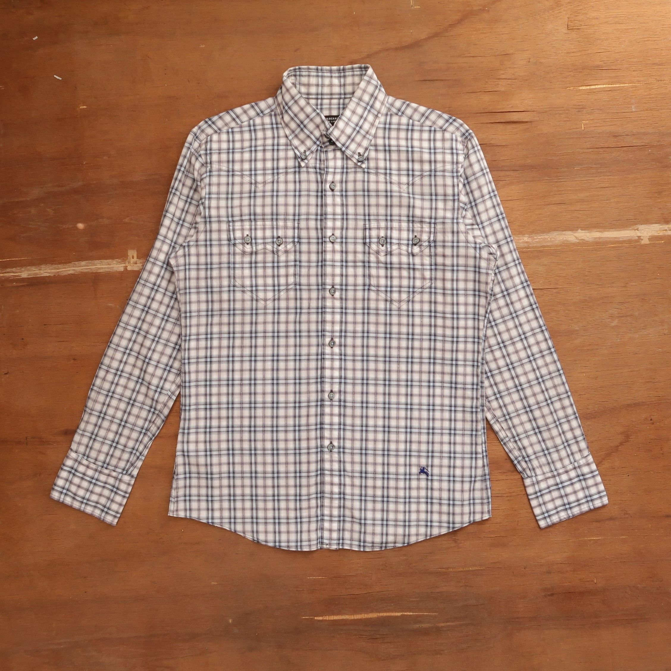 Burberry 2024 Men's Plaid Button Down - Size Large