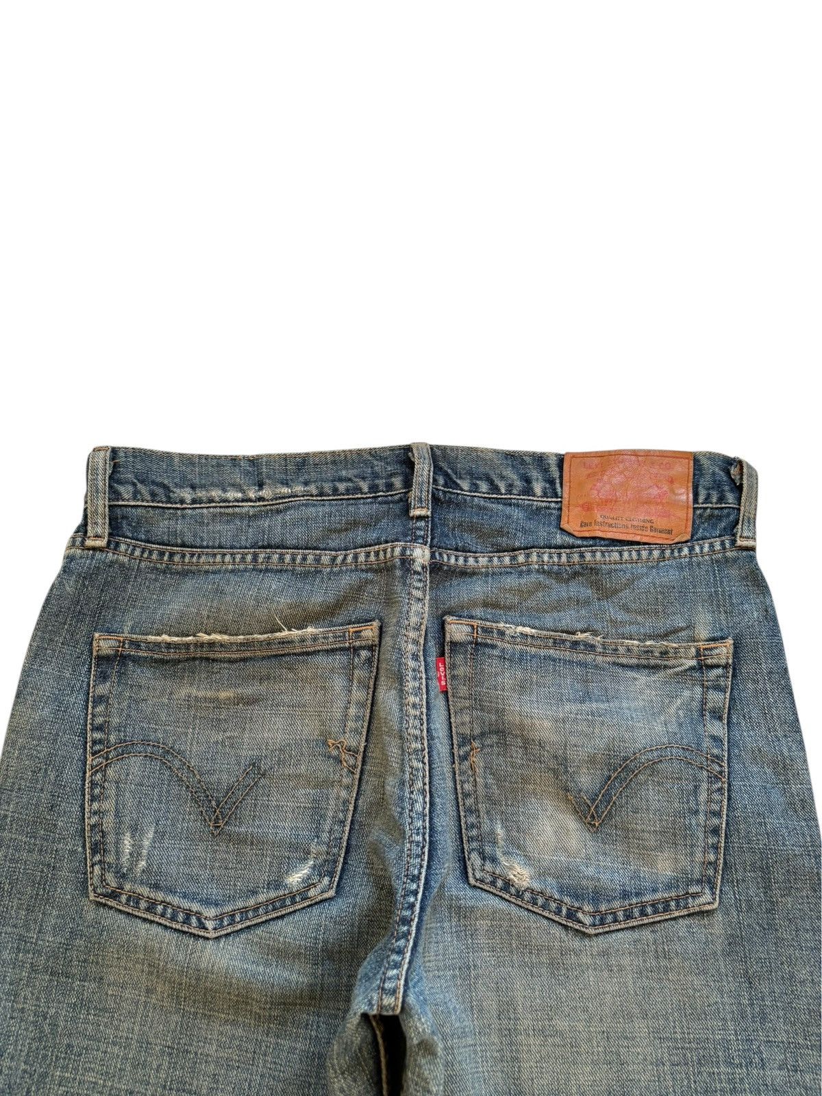 Levi's × Levi's Vintage Clothing Vintage 90s Levis 533 Mud Distressed Loose Baggy Jeans Size US 34 / EU 50 - 8 Thumbnail