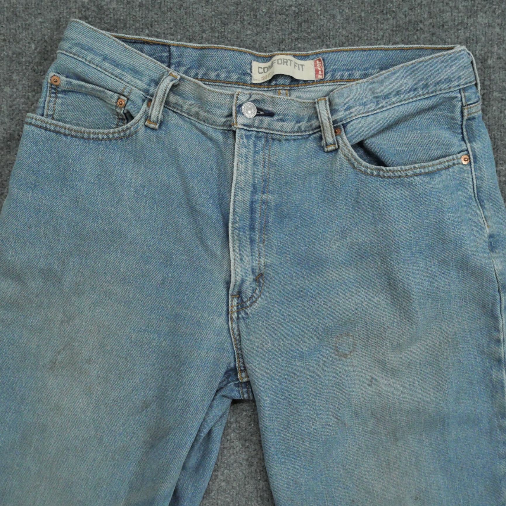 Levi's VINTAGE Levi's 560 Jeans Men 36x34 Blue Distressed Grunge Relaxed Tapered 90s Baggy Denim Casual Size US 36 / EU 52 - 2 Thumbnail