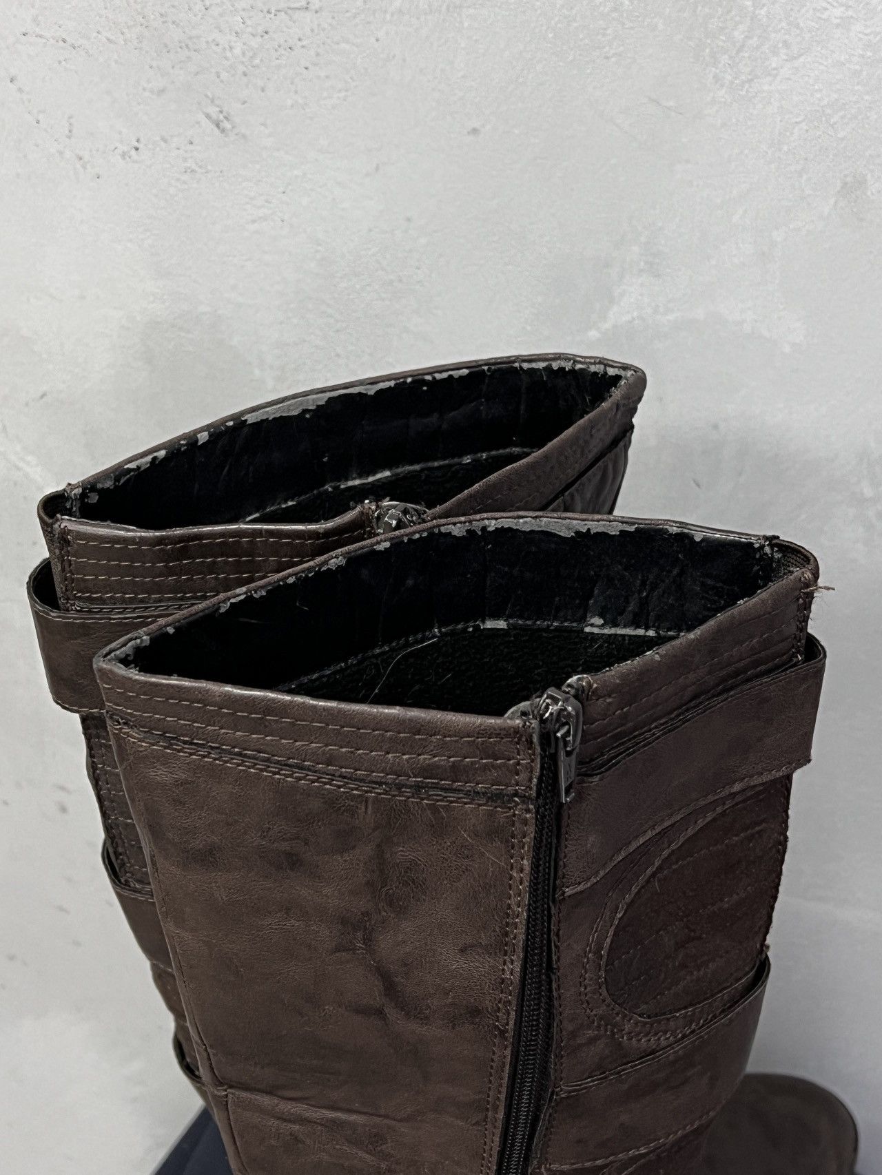 14th Addiction Leather hight moto Balenciaga style straps moto boxing boots Size US 8 / EU 41 - 10 Thumbnail