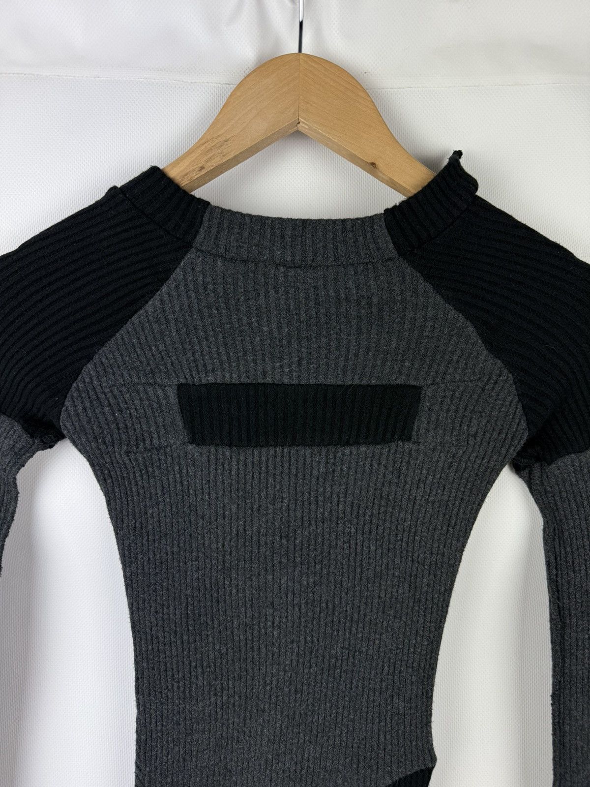 Demobaza Demobaza Avant-garde Ribbed Bodycon LS Sweater Dress Size S / US 4 / IT 40 - 21 Thumbnail