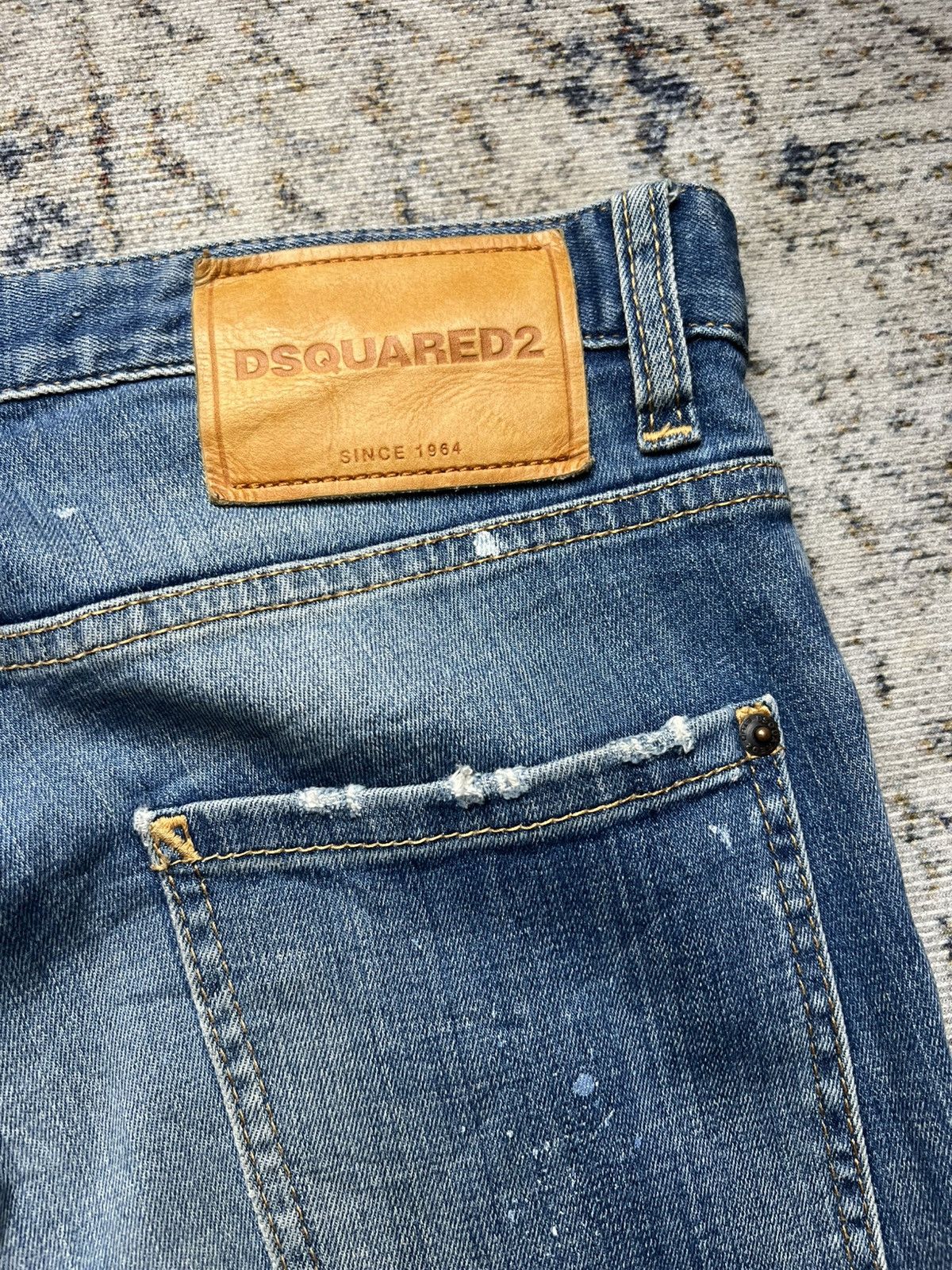 Dsquared2 Dsquared2 Paint Splatter Distressed Jeans Size US 33 - 6 Thumbnail