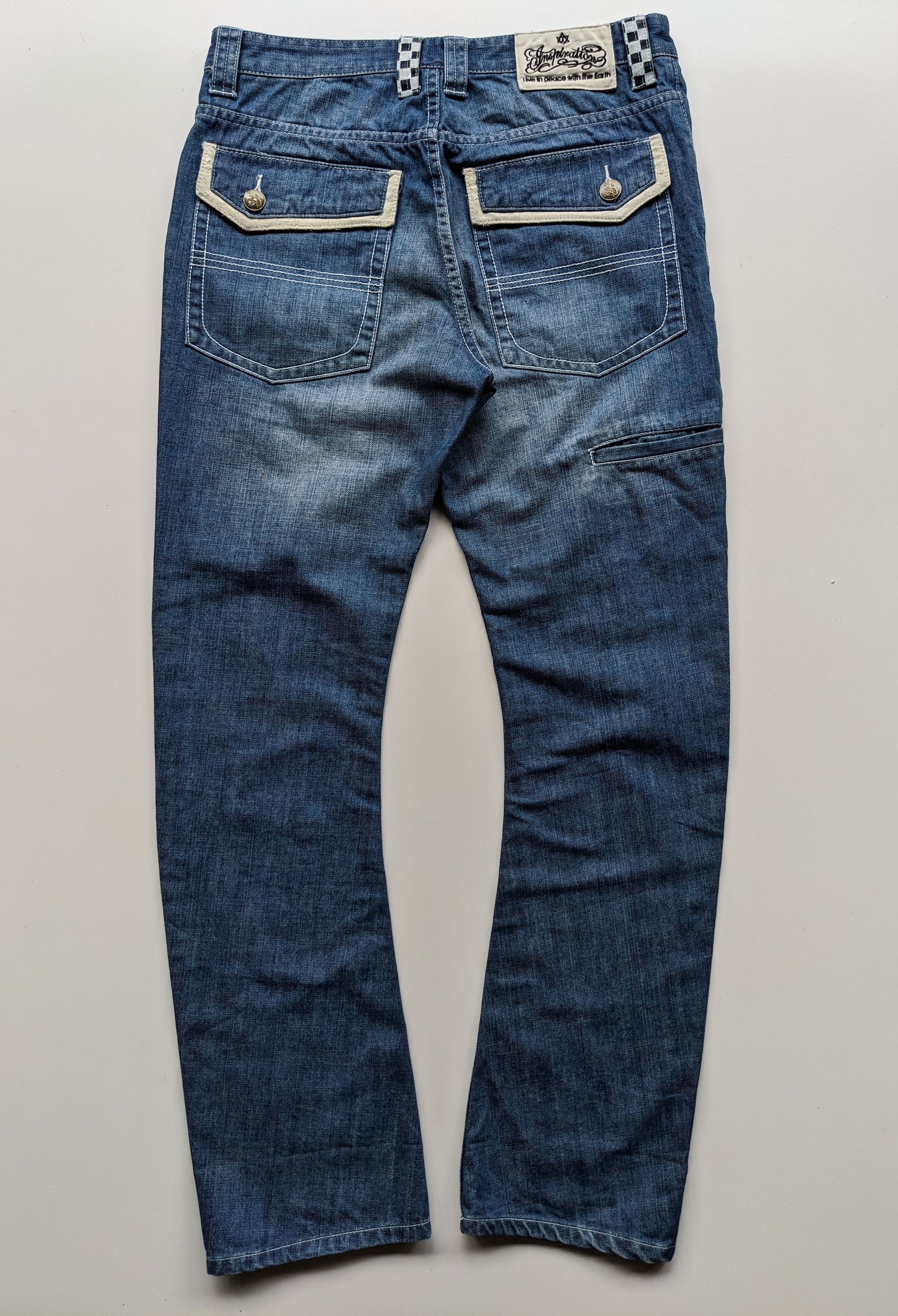 If Six Was Nine × Japanese Brand × Jean Insp curve distressed jeans Size US 33 - 3 Thumbnail